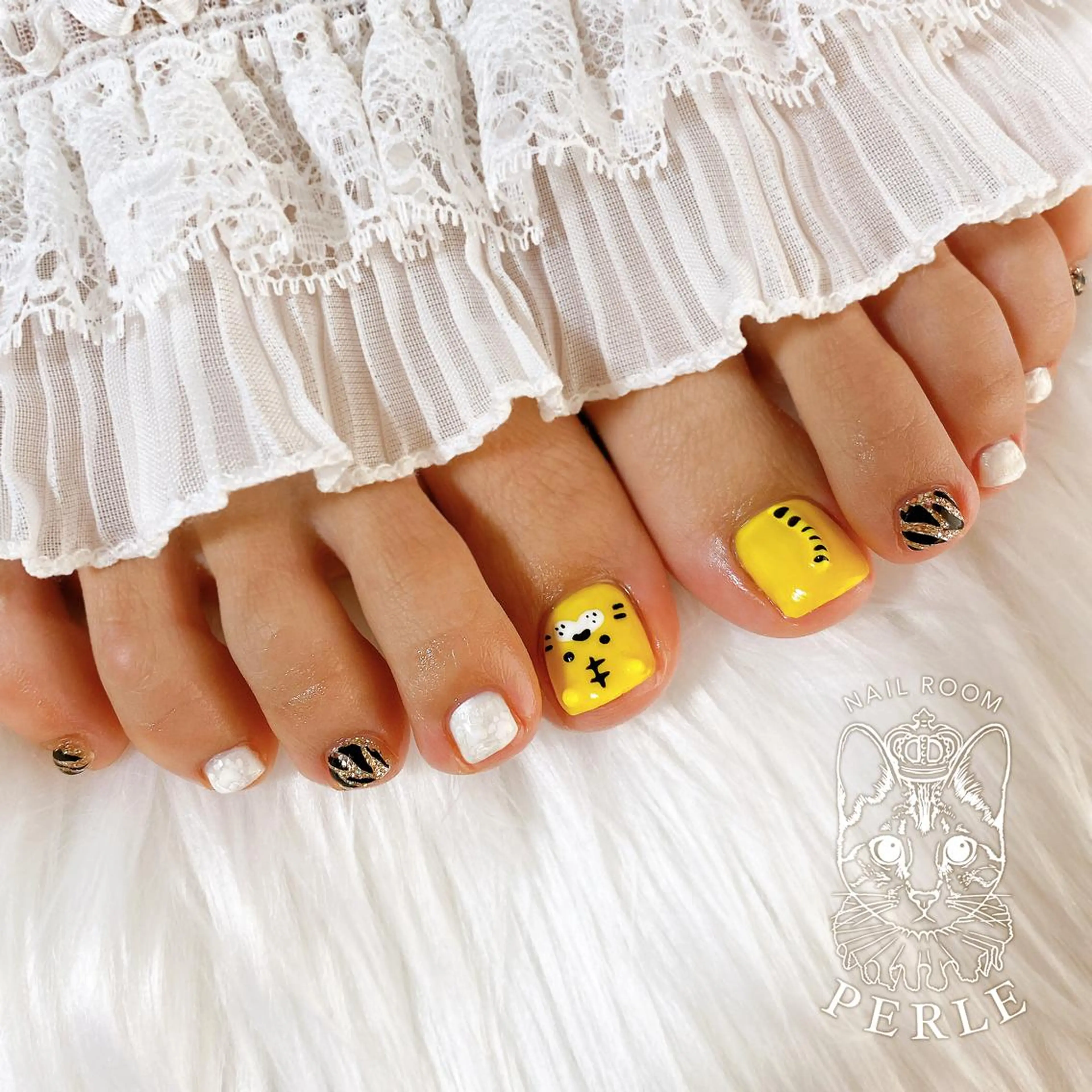 ネイル フットネイル nail room Perleのネイルデザイン