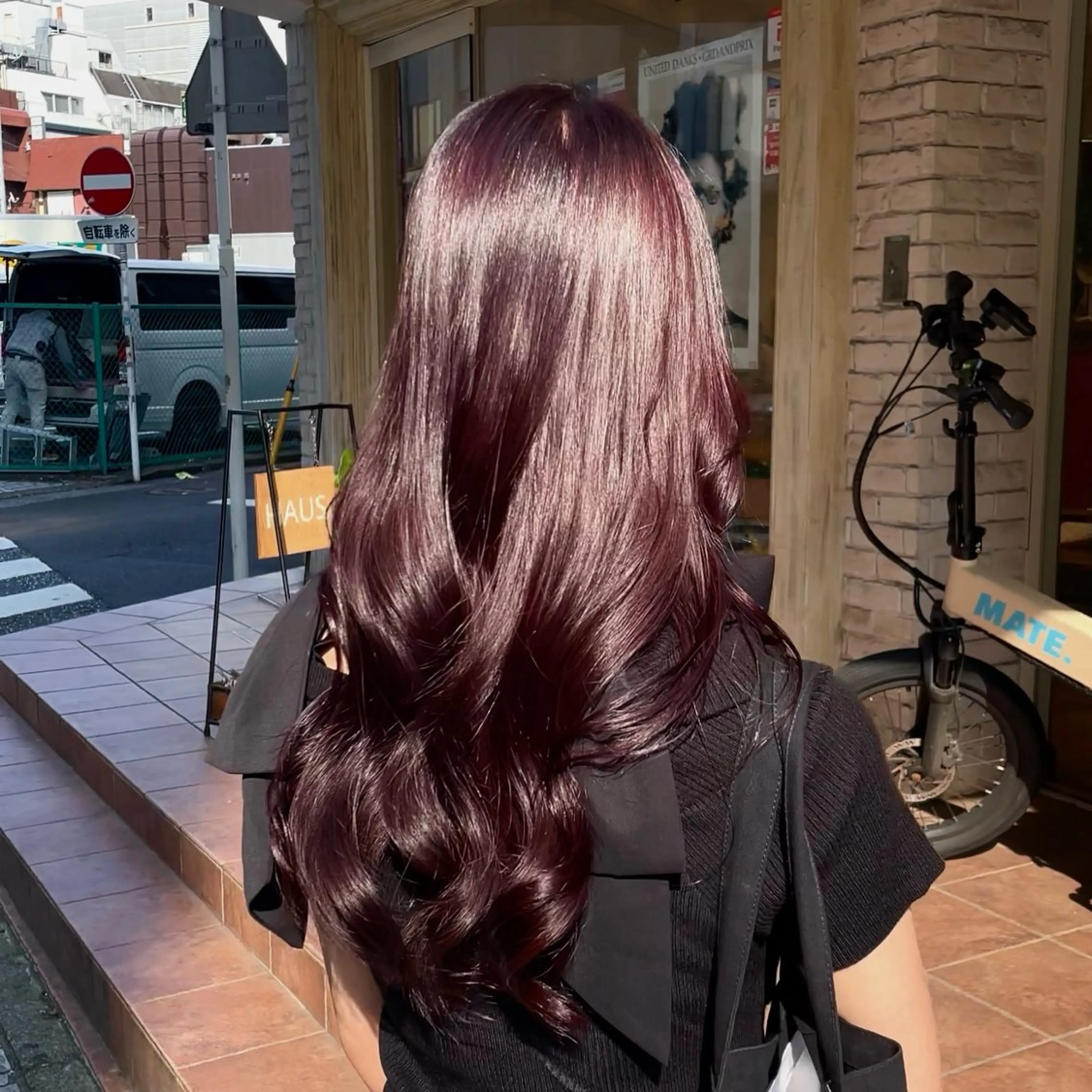 ロング カラー ヘアカラー 横浜パーマ🌐 暖色カラー🍒もえかのヘアスタイル