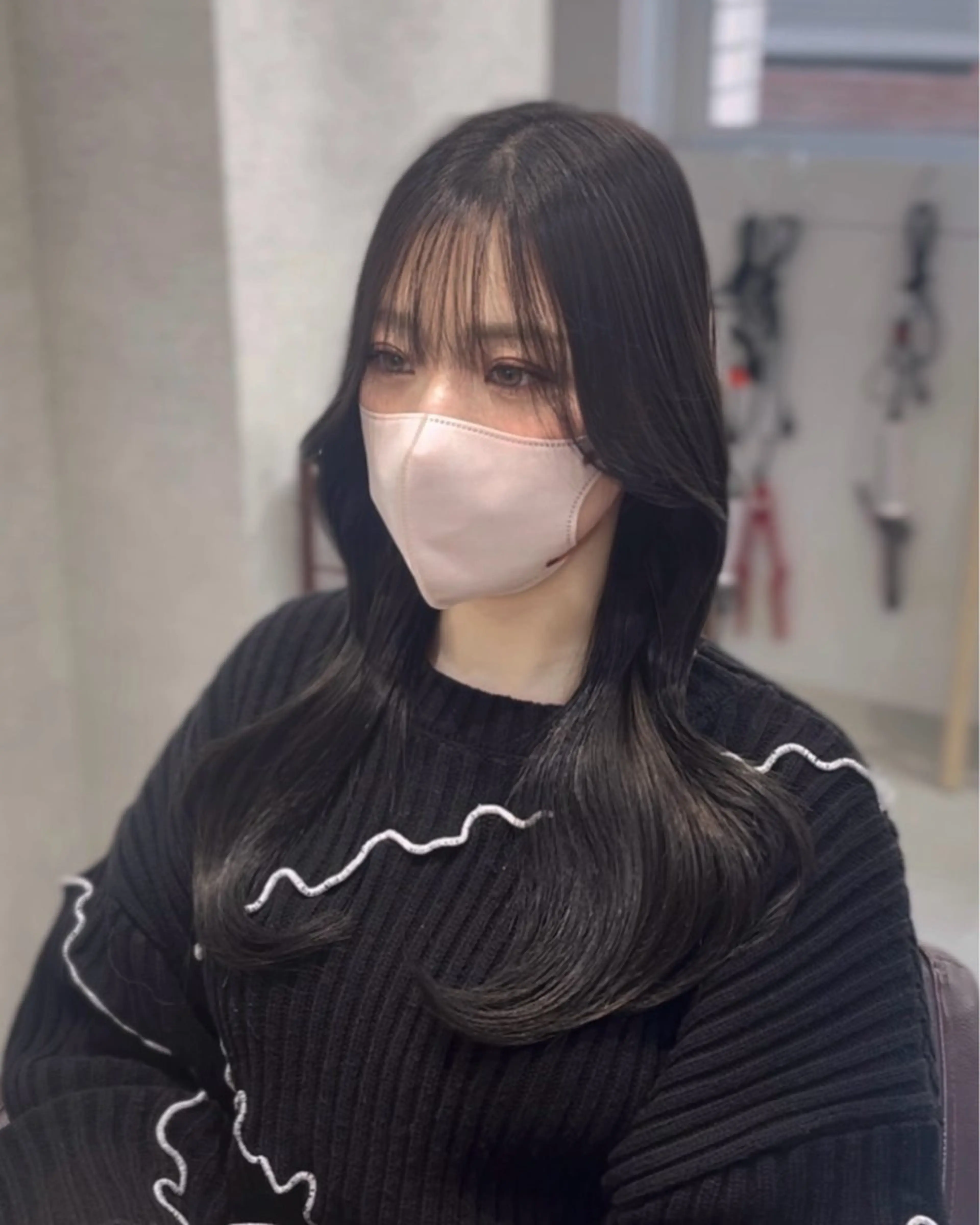 セミロング カラー suzuka/透明感 カラー 美髪縮毛矯正のヘアスタイル