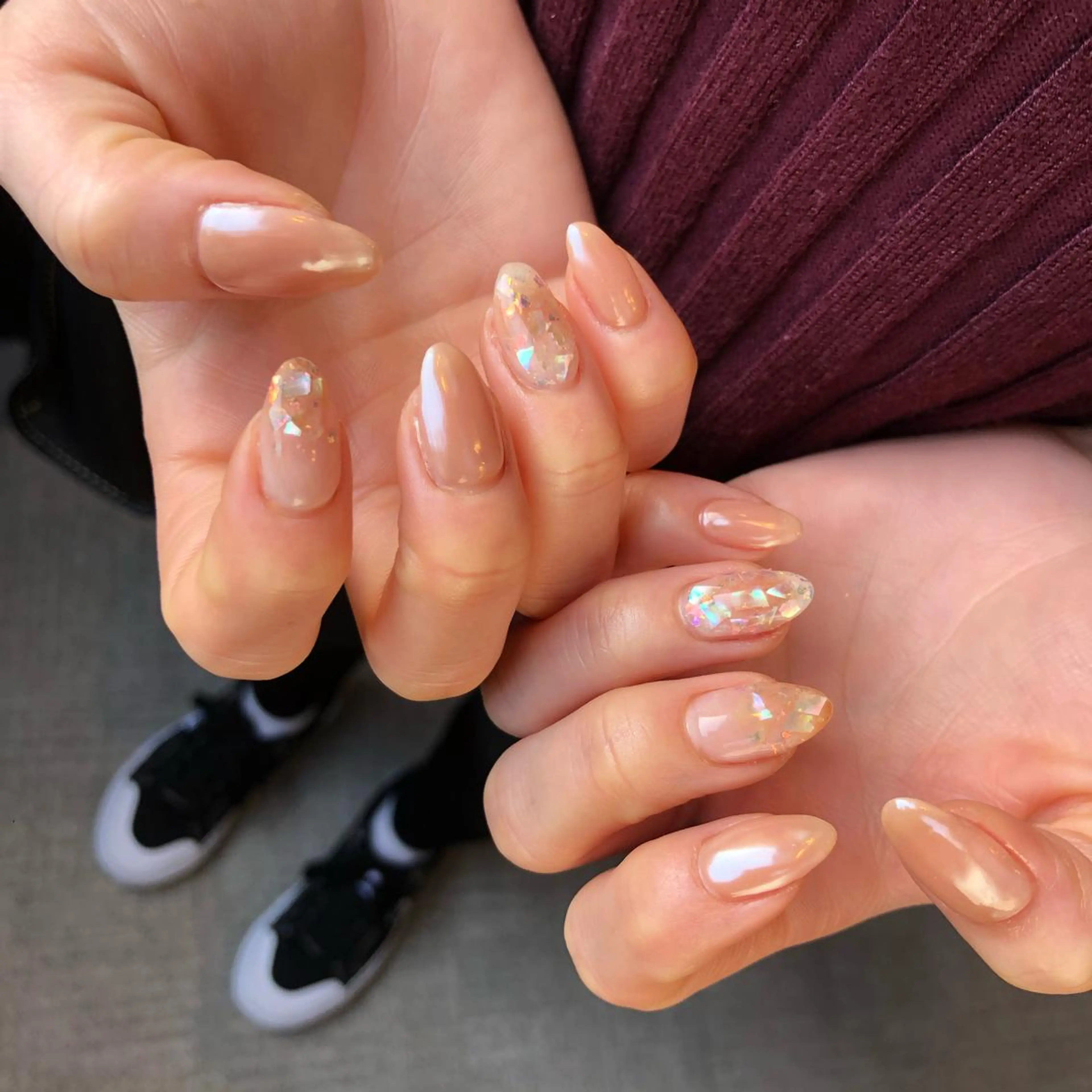 ロング カラー ヘアアレンジ キッズ ネイル マツエク・マツパ 福田 加奈のネイルデザイン