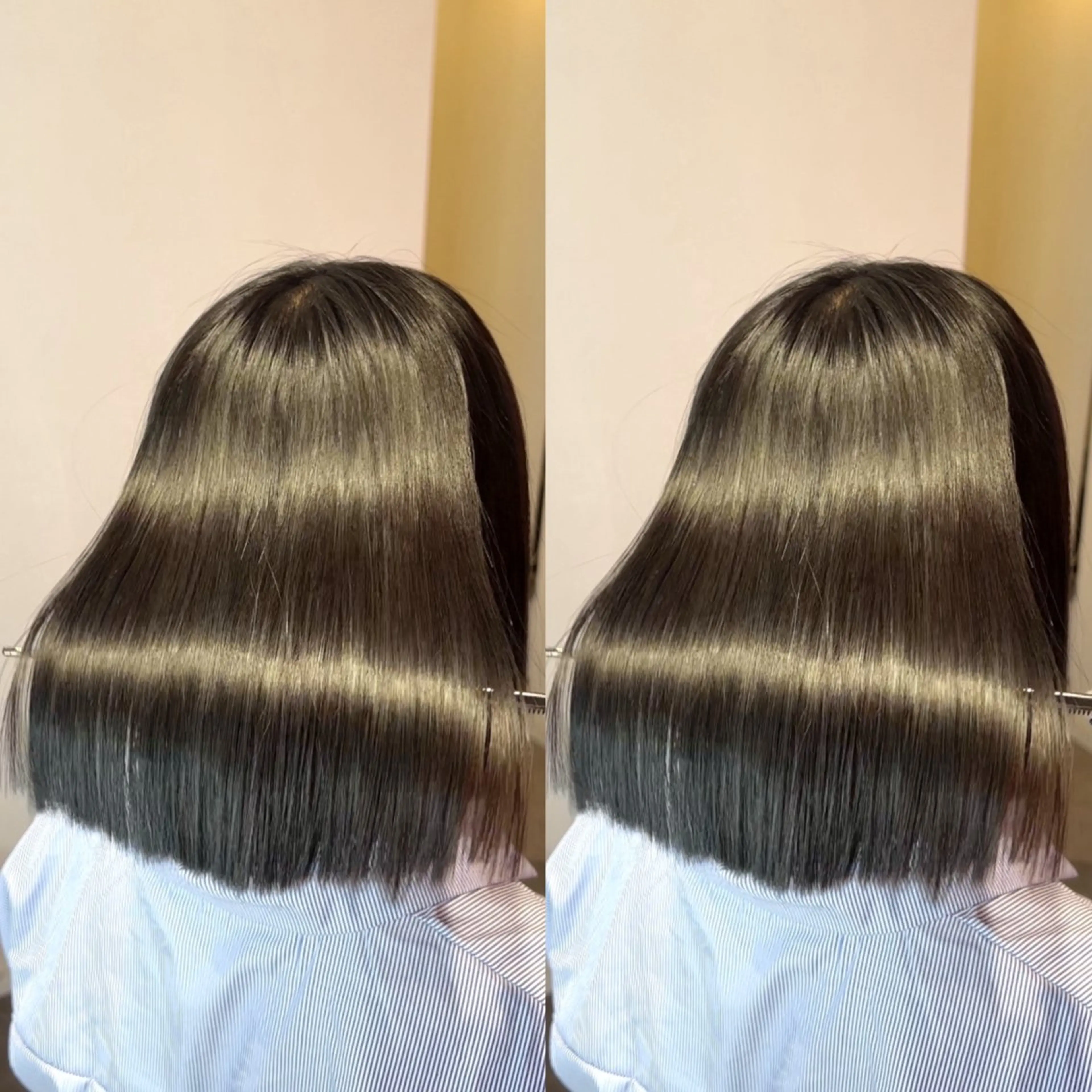 ショート カラー カット ヘアカラー 縮毛矯正 トリートメント 莉乃/縮毛矯正/髪質 改善/艶カラーのヘアスタイル