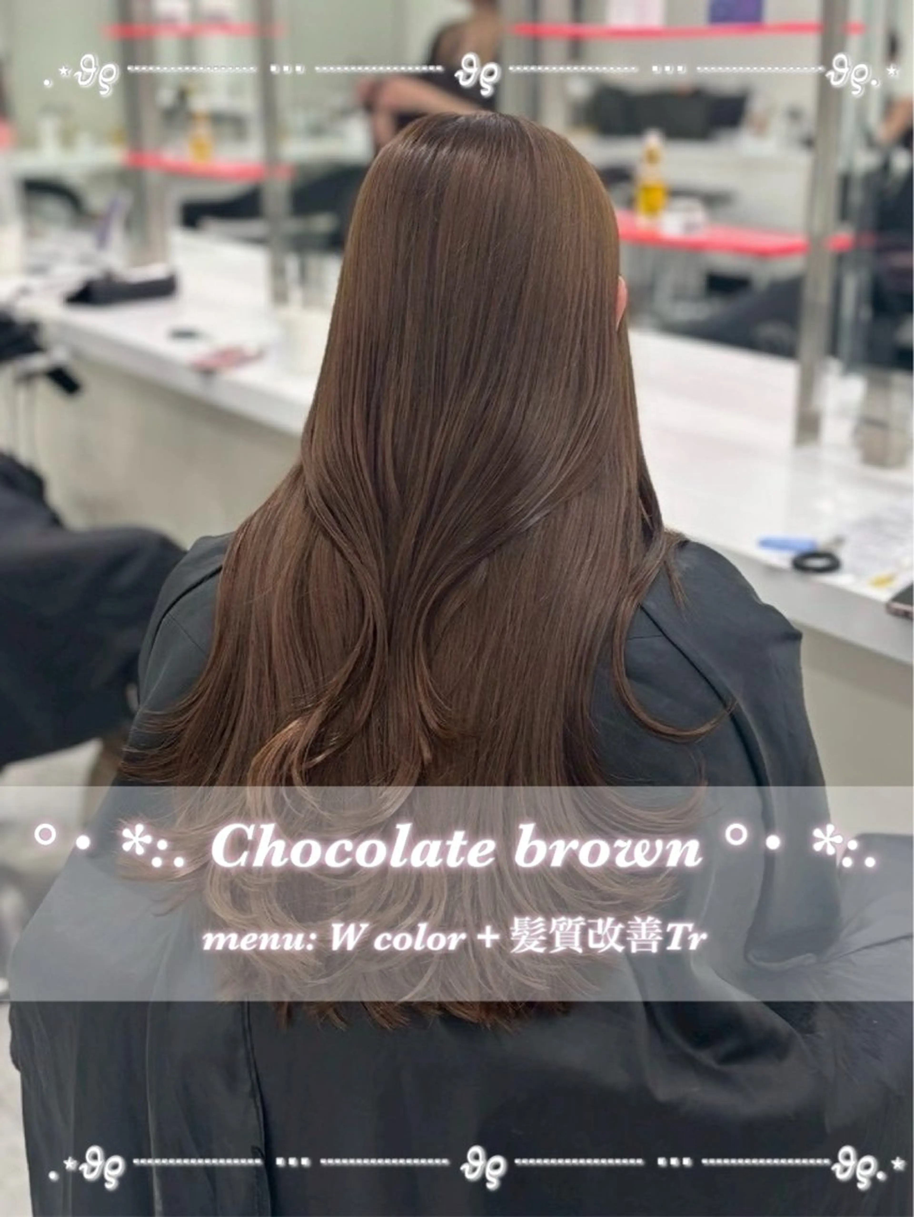 ロング カラー ブリーチ ダブルカラー ブリーチなしカラー ヘアカラー 🧁透明感×モテ💞 WカラーNanamiのヘアスタイル