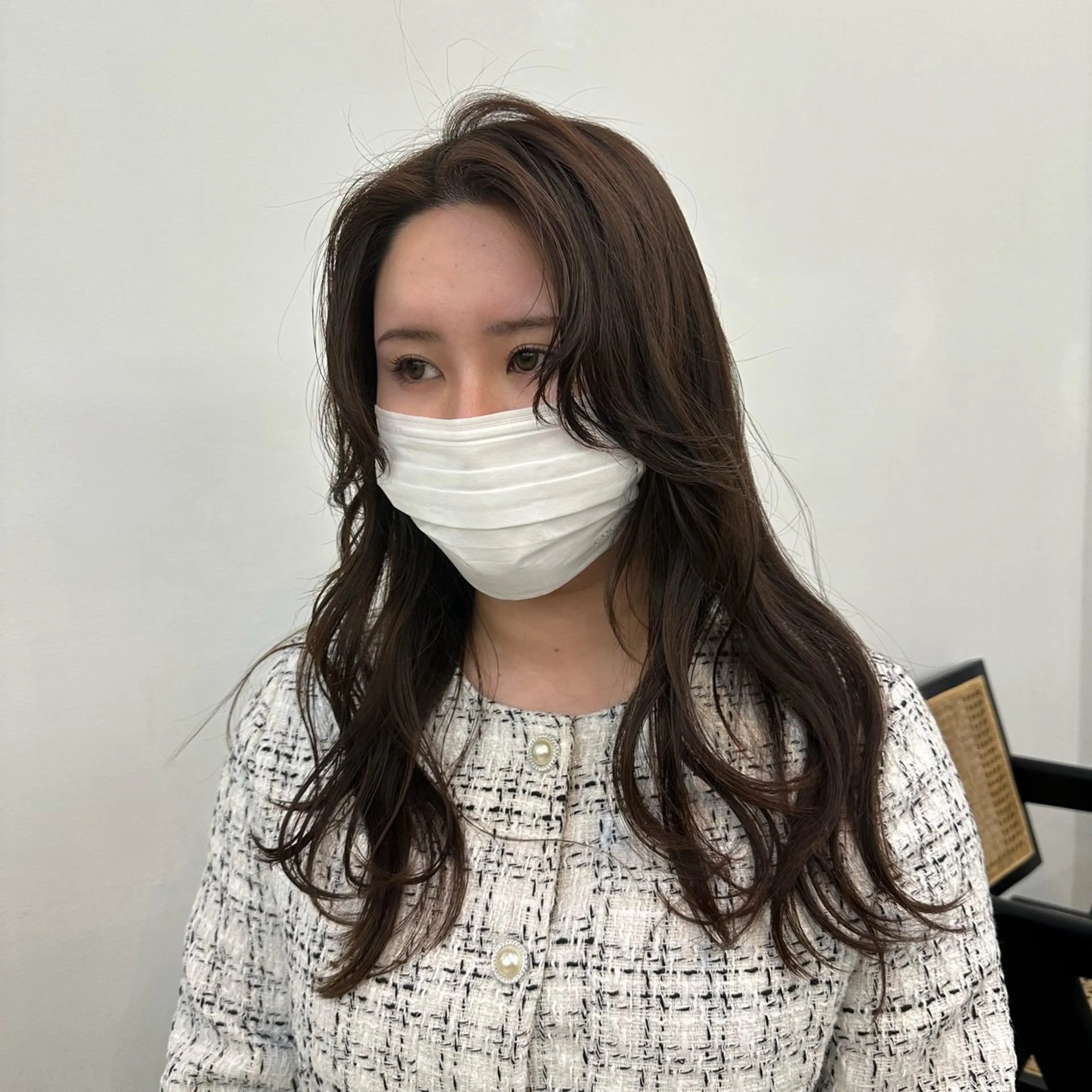 セミロング パーマ セミロングパーマ 韓国風ヘア OLSEN D.B.A BALLOON HAIR所属・さとう あやかのヘアスタイル