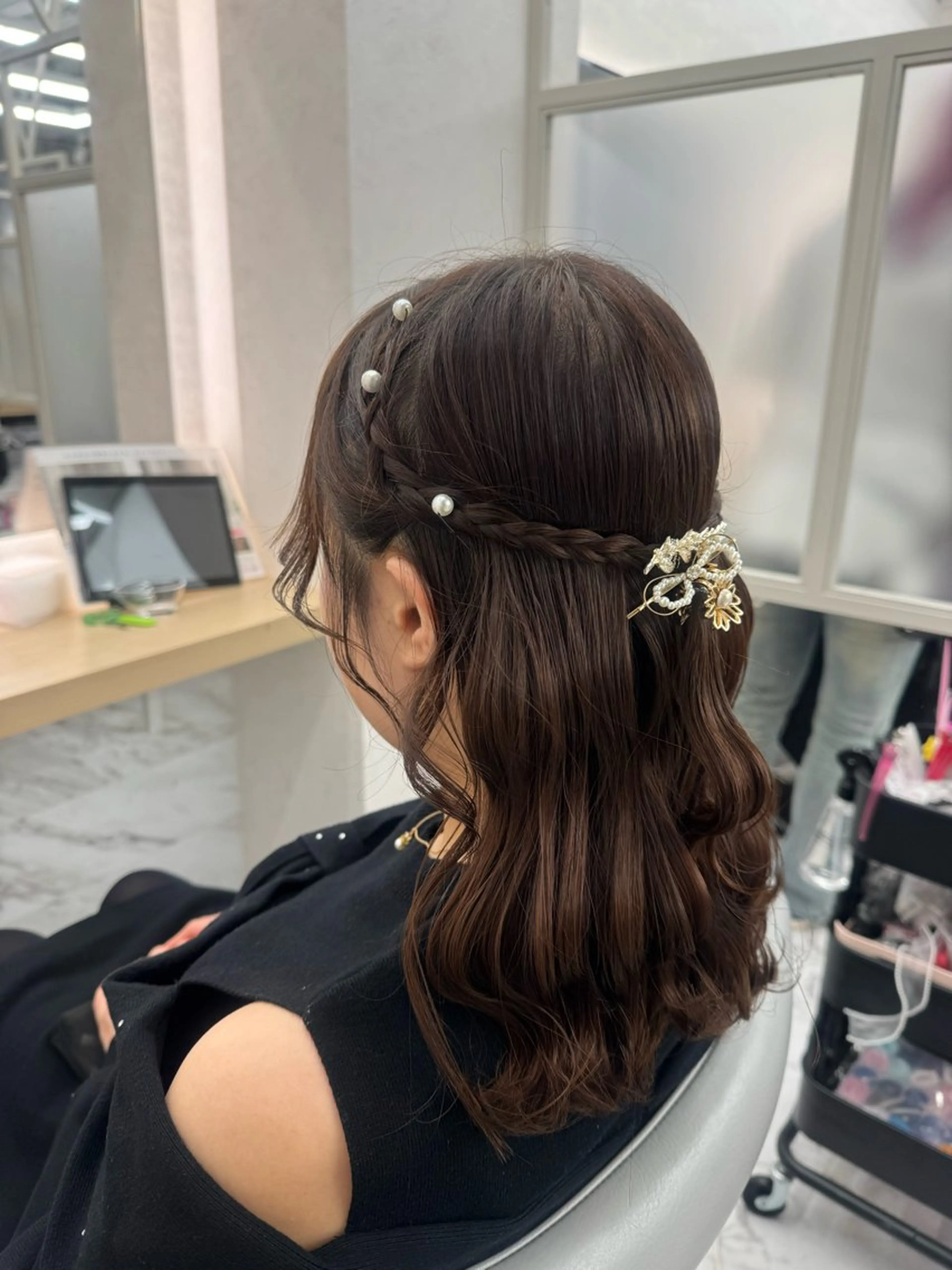 ミディアム ヘアアレンジ ヘアセット 韓国/アイドルヘア 🎀みづきのヘアスタイル