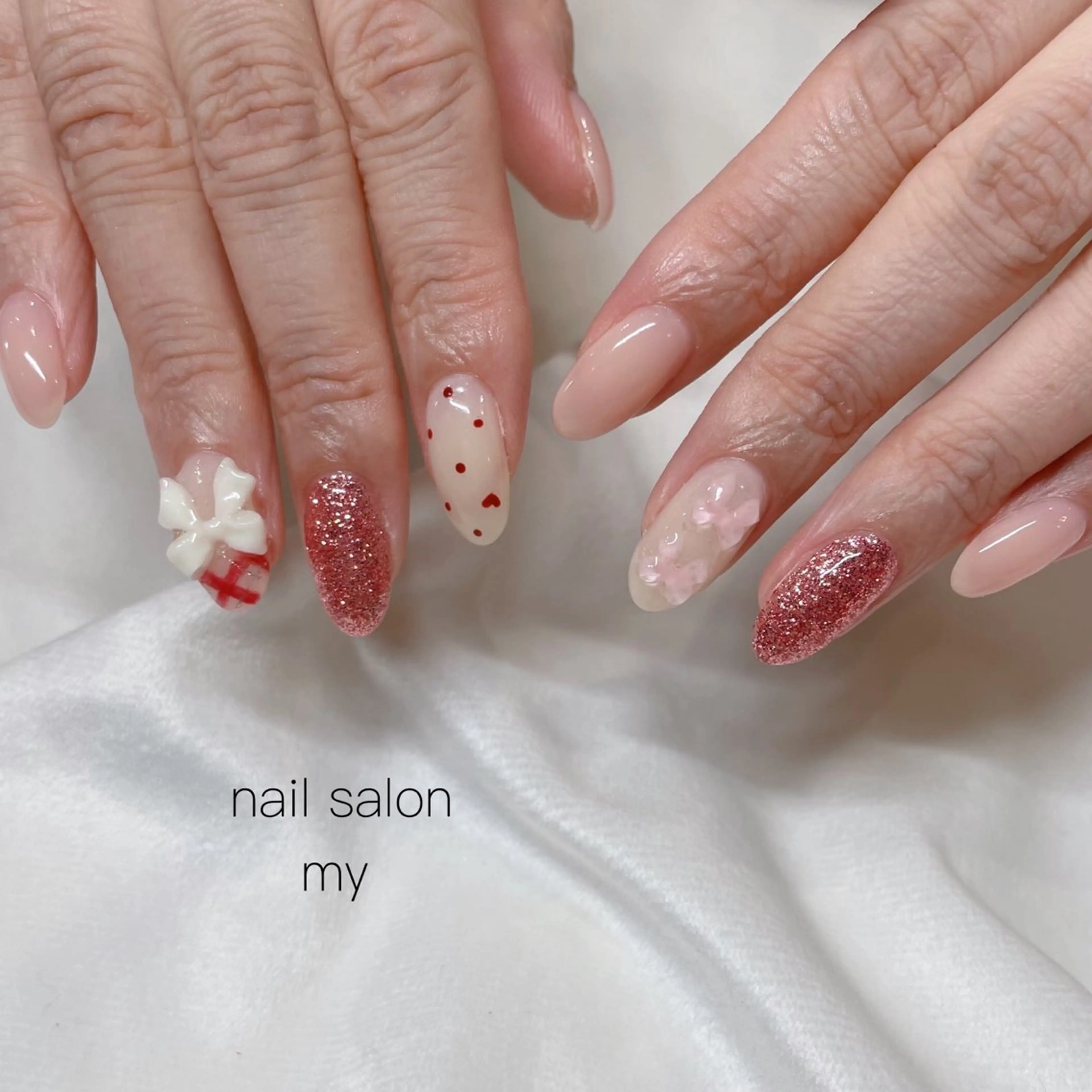 ネイル アートネイル ジェルネイル 韓国ネイル ミラーネイル ニュアンスネイル ハンドネイル Nail salon MY所属・NailSalon MYのネイルデザイン