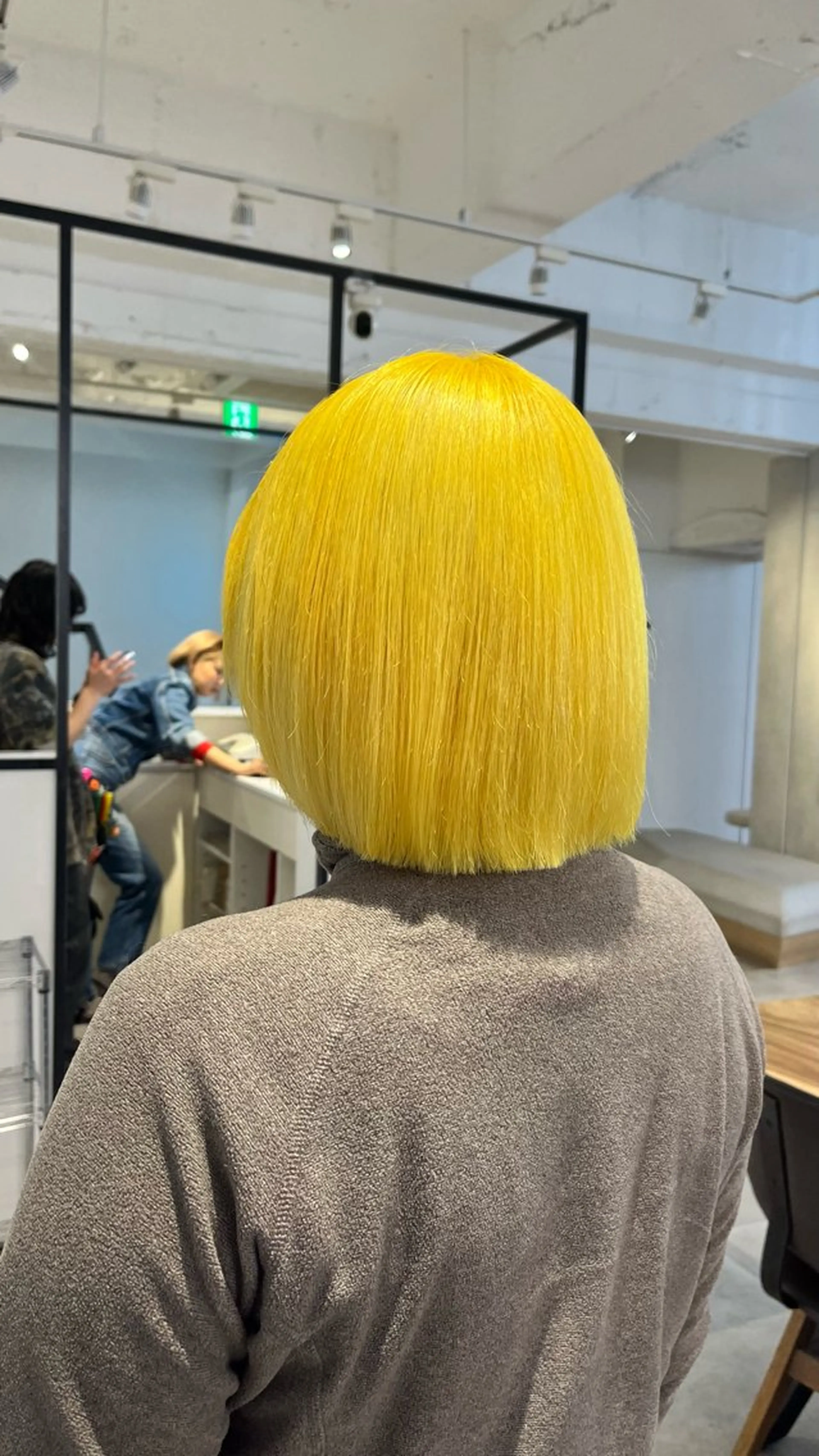 ミディアム カラー ヘアカラー メンズパーマ/ メッシュ📍ユリのヘアスタイル