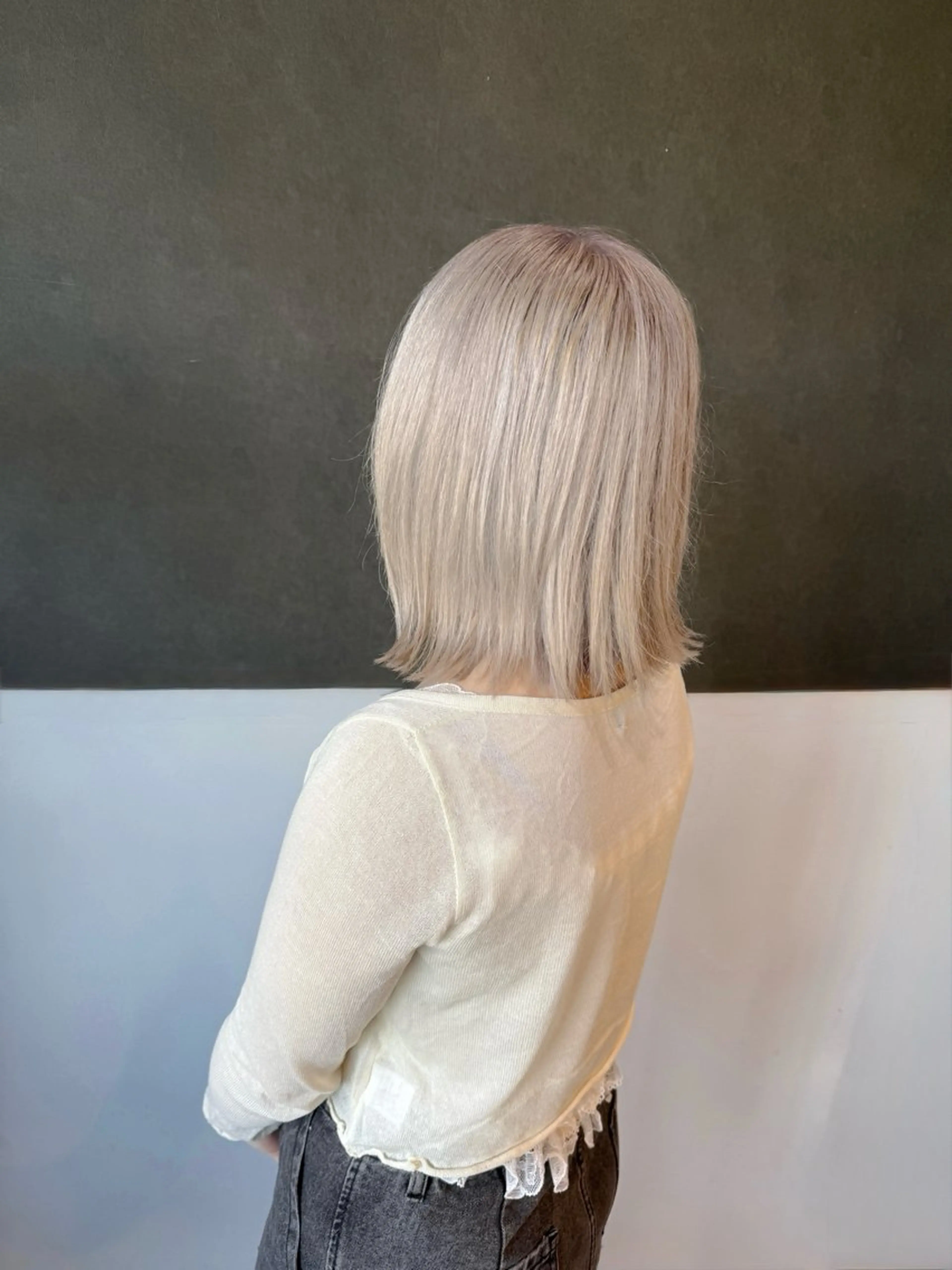 ミディアム ヘアカラー デザインカラー/ 推しの配色　肥後のヘアスタイル