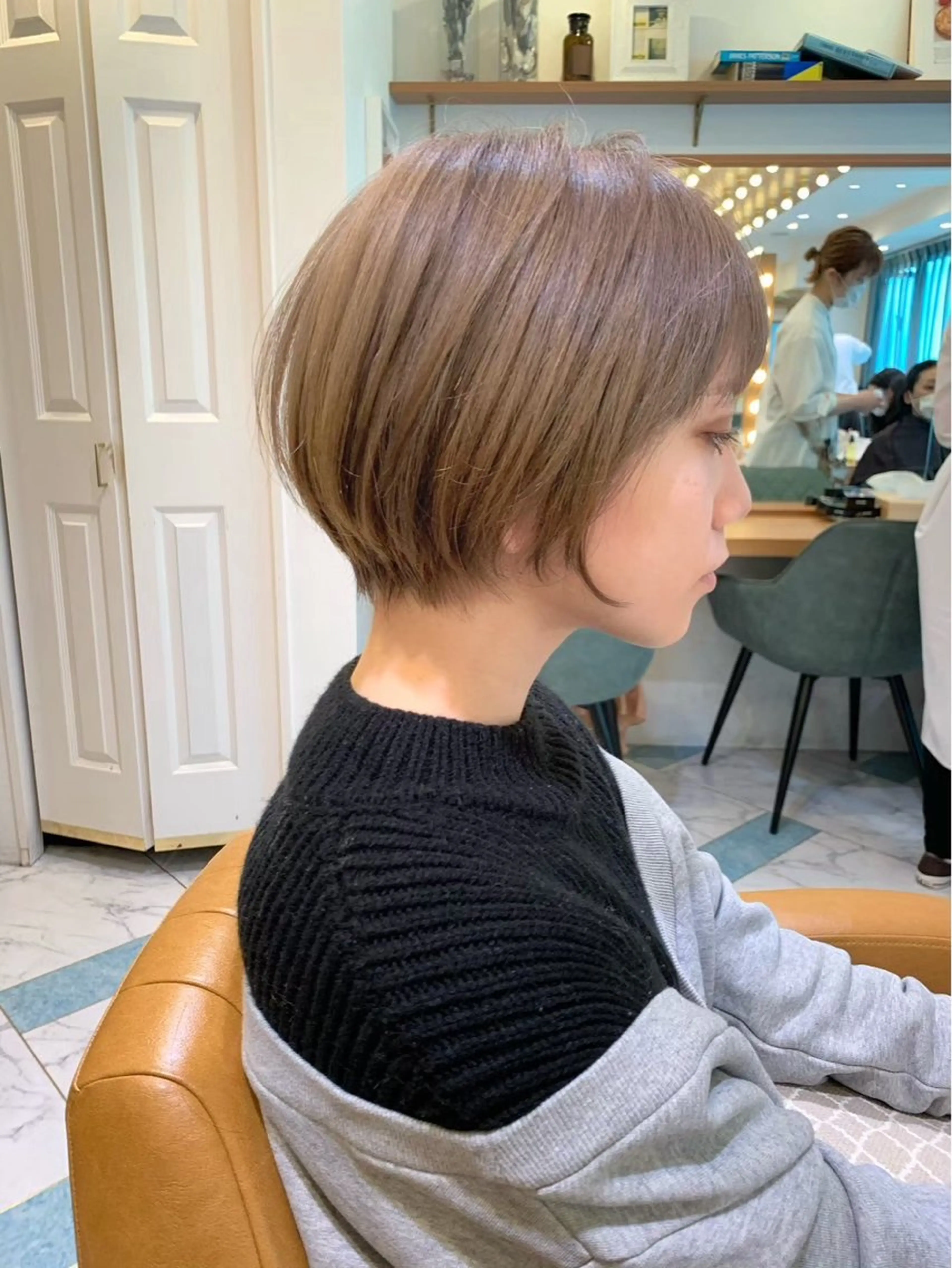 ショート ショートヘア 小顔カット カット ヘアカラー トリートメント ヘッドスパ taiga ショート /レイヤー/矯正🌈のヘアスタイル