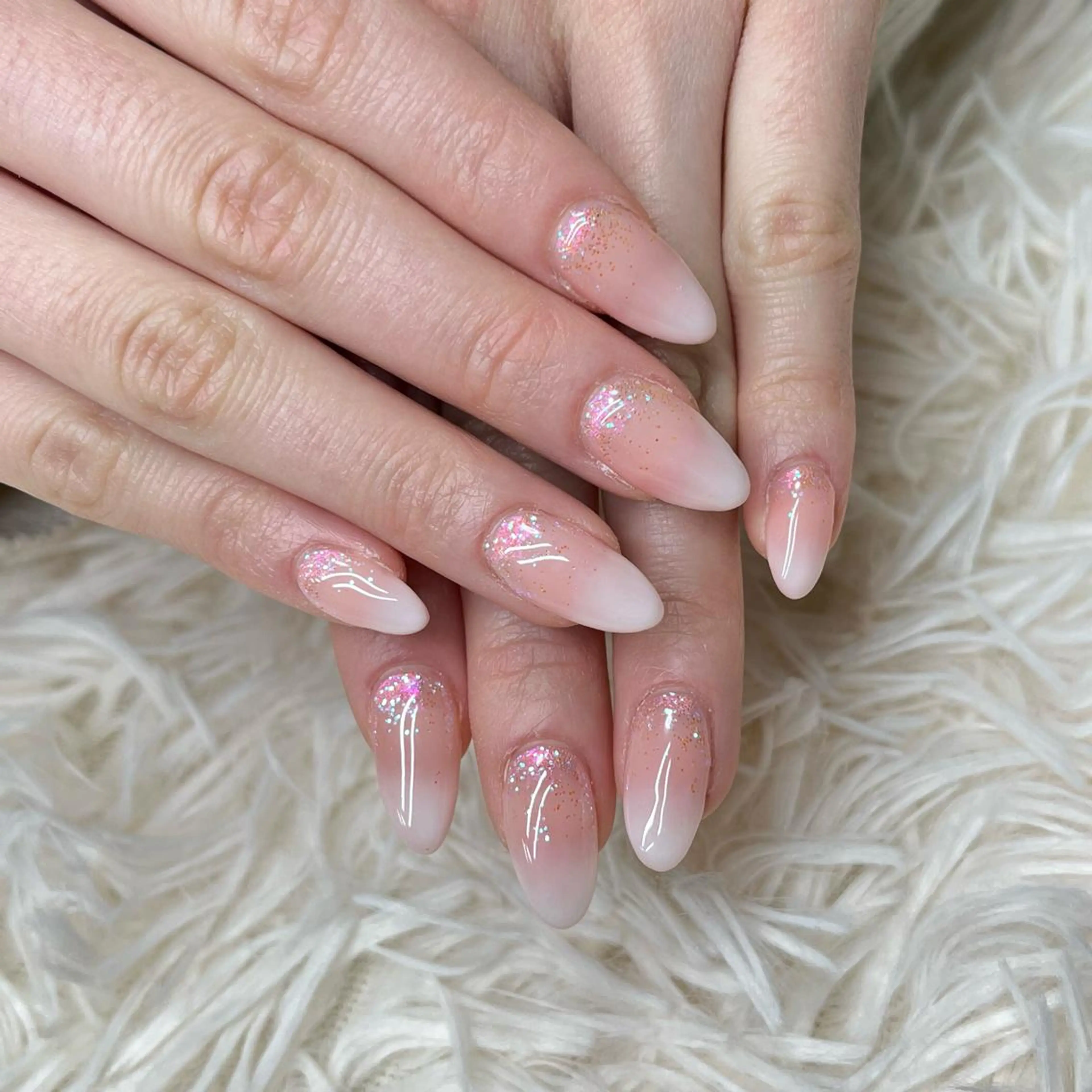 ネイル アートネイル クリアネイル フレンチネイル ジェルネイル ガラスフレンチ 🐕‍🦺Yappy 💗A-tanのネイルデザイン