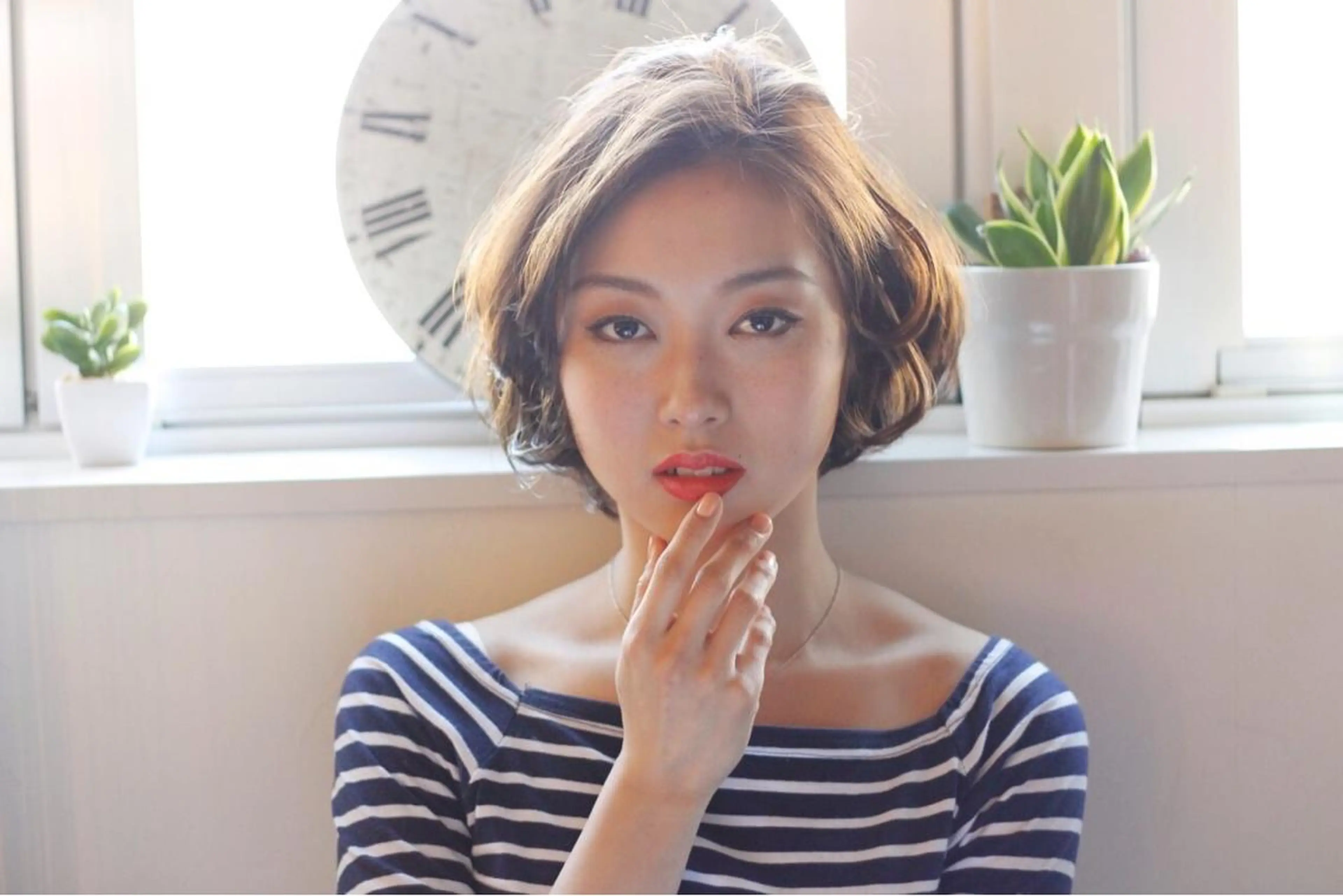 ショート ミディアム カラー パーマ 脱白髪染め特化GBG 自由が丘所属・【白髪ぼかし 専門GBG】自由が丘のヘアスタイル