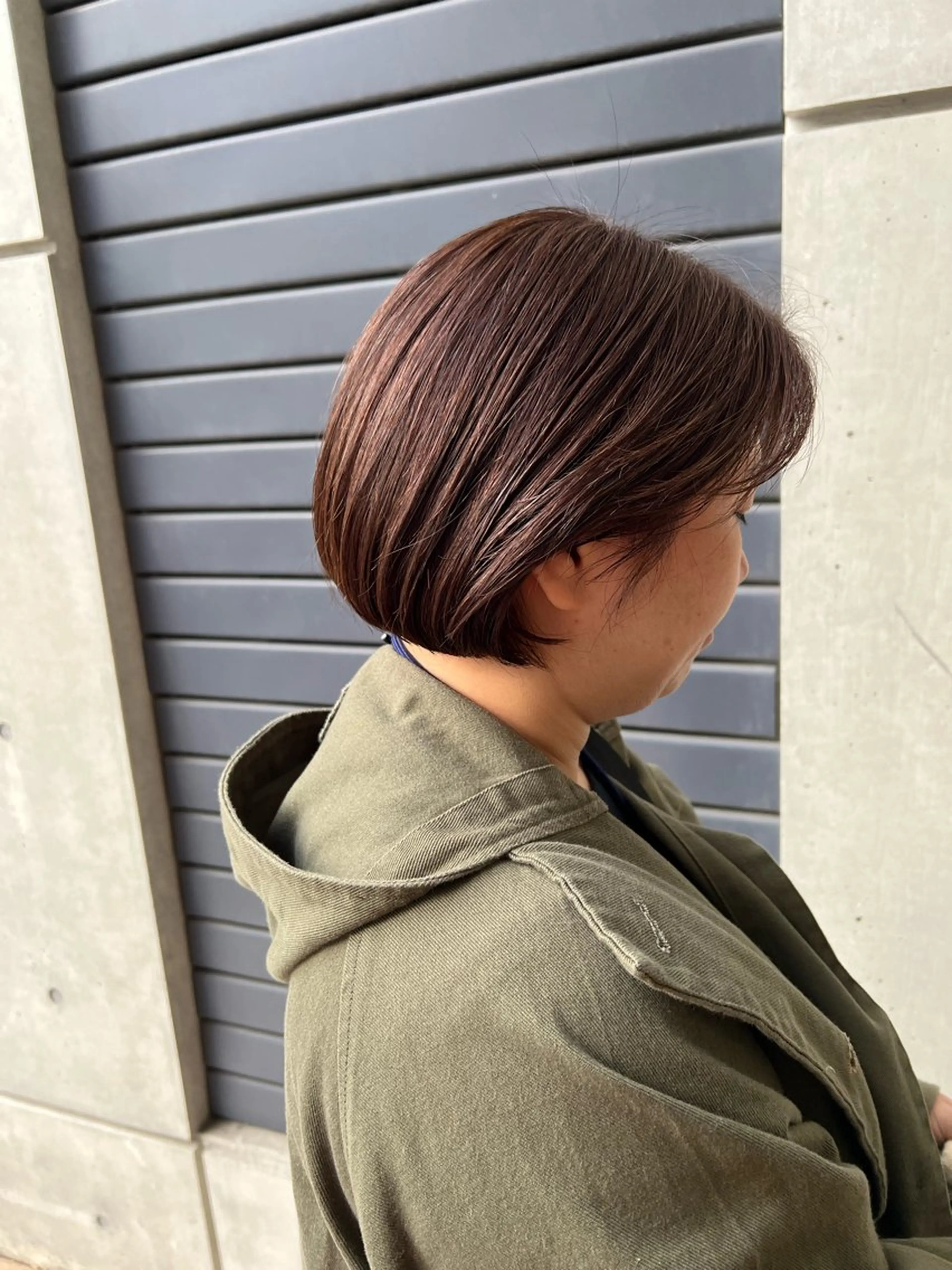 ショート カラー カット ヘアカラー トリートメント IKU ミニボブ名古屋のヘアスタイル