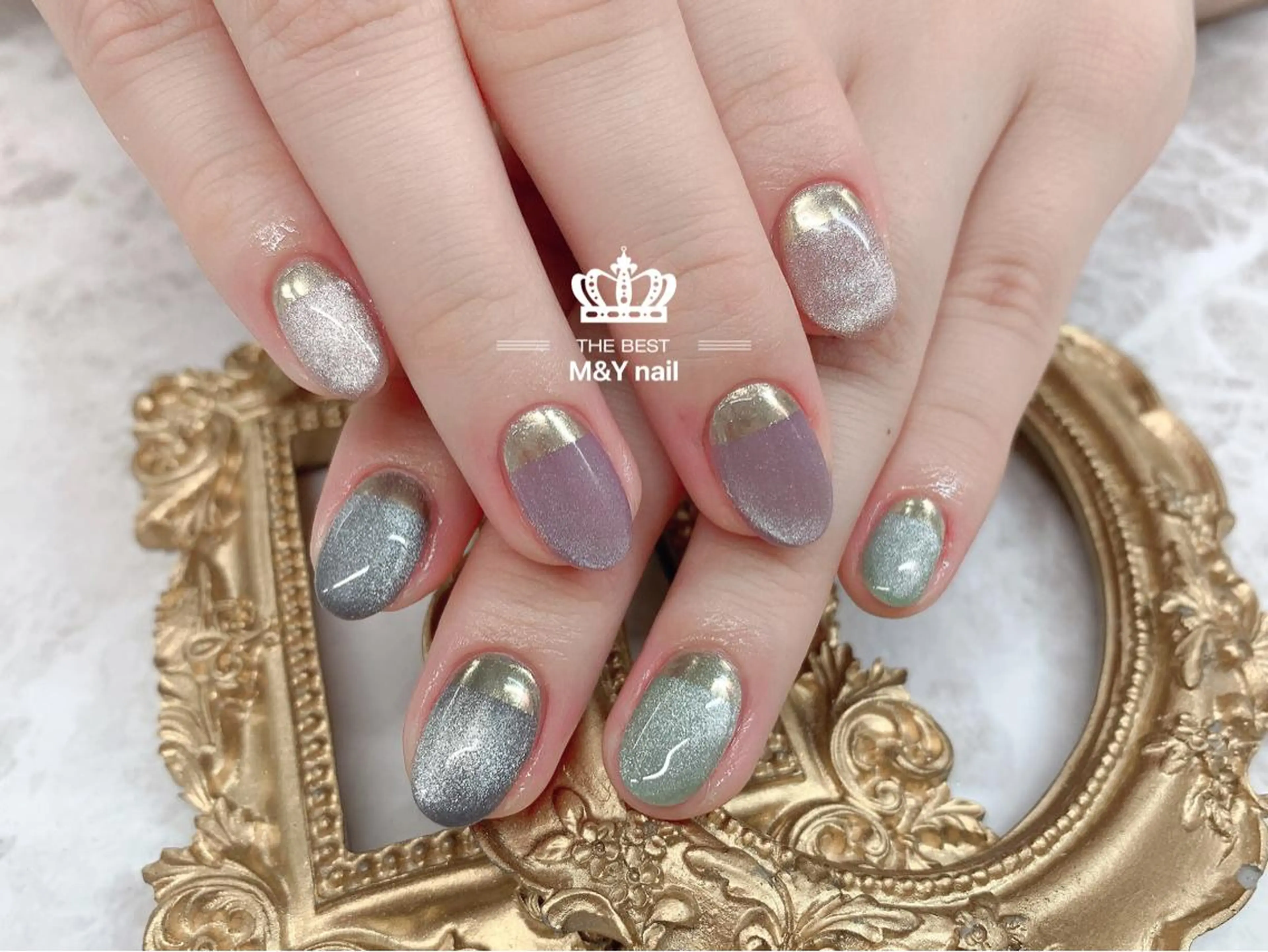 ネイル マグネットネイル ハンドネイル M&Y NailSalonのネイルデザイン