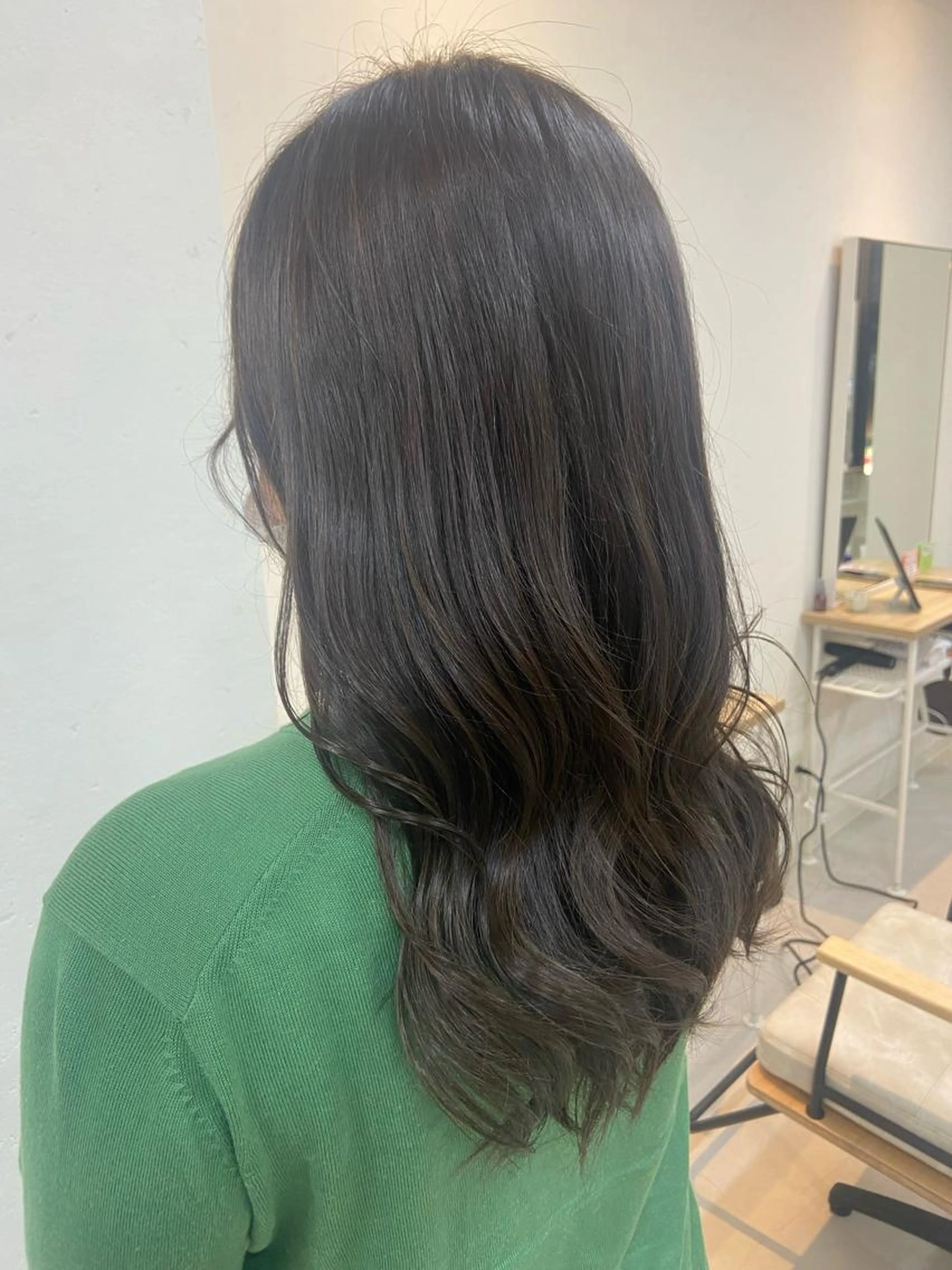 🌸ブリーチなし　赤みのない透明感カラー🌸シャンプーブロー込みの写真