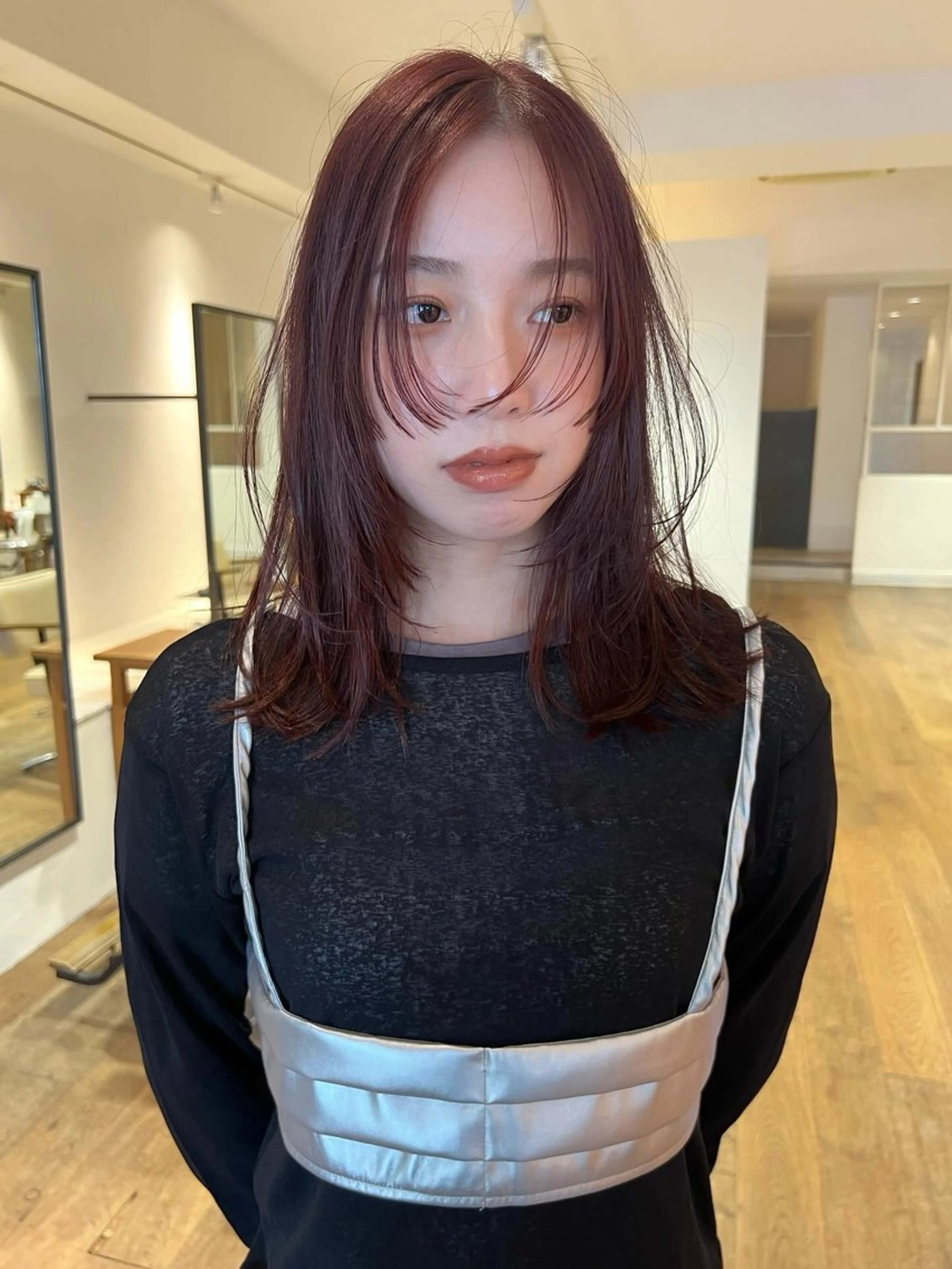 セミロング カラー 天王寺美容室/暖色 カラー/chikaのヘアスタイル