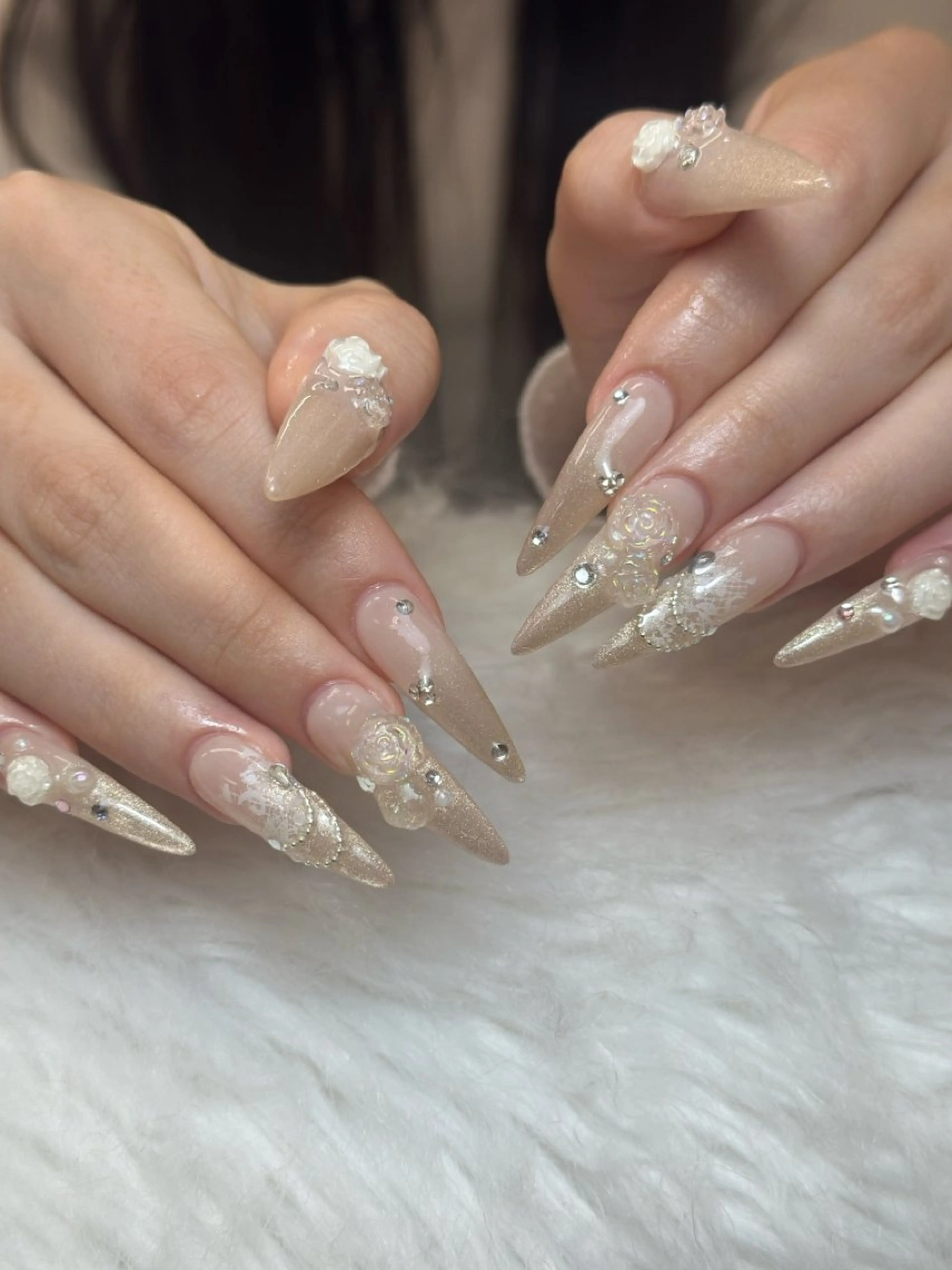 ネイル アートネイル ジェルネイル マグネットネイル ハンドネイル JennNail_ マオのネイルデザイン