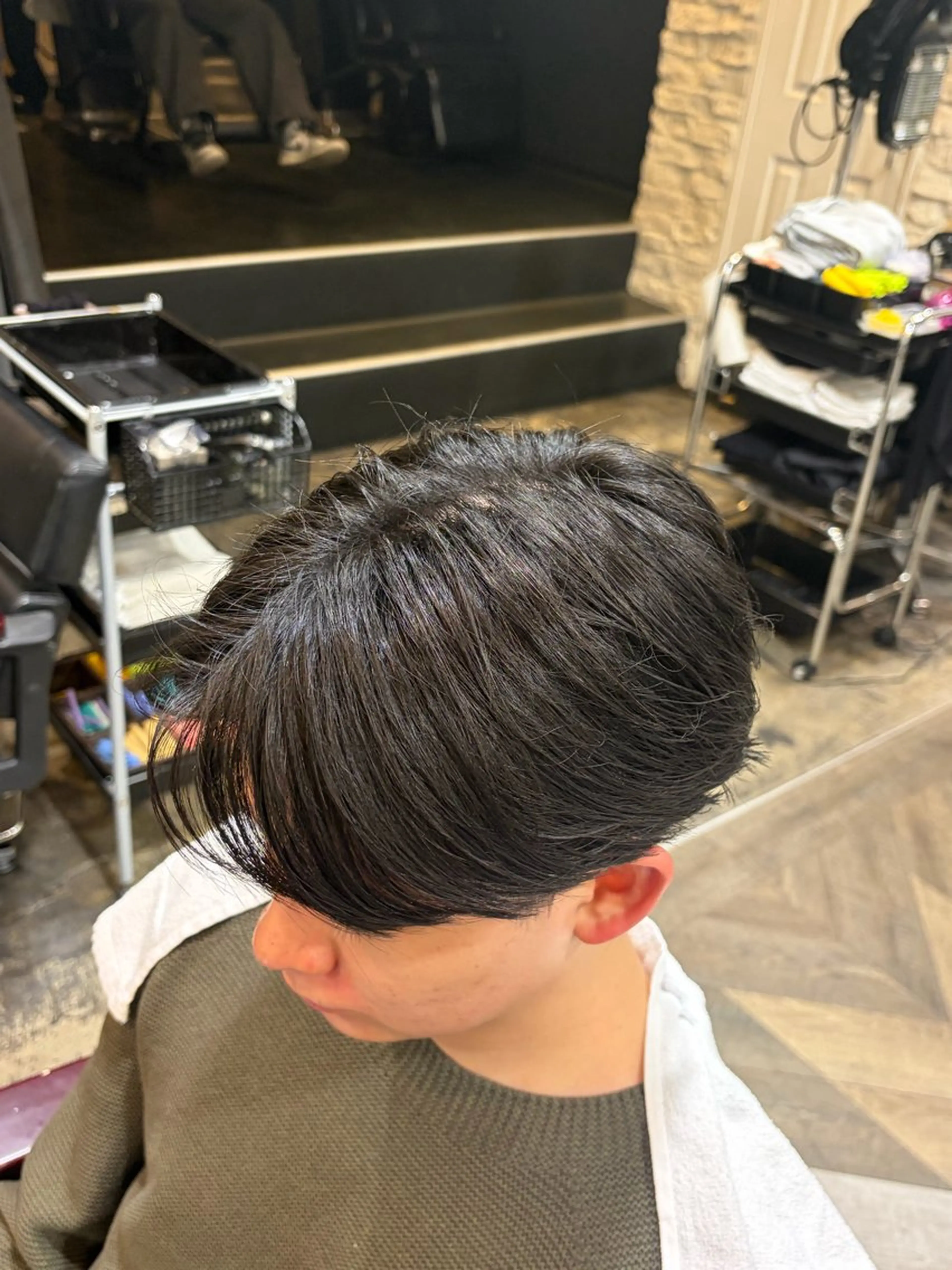 メンズ 縮毛矯正モデル/上村 コウスケのヘアスタイル