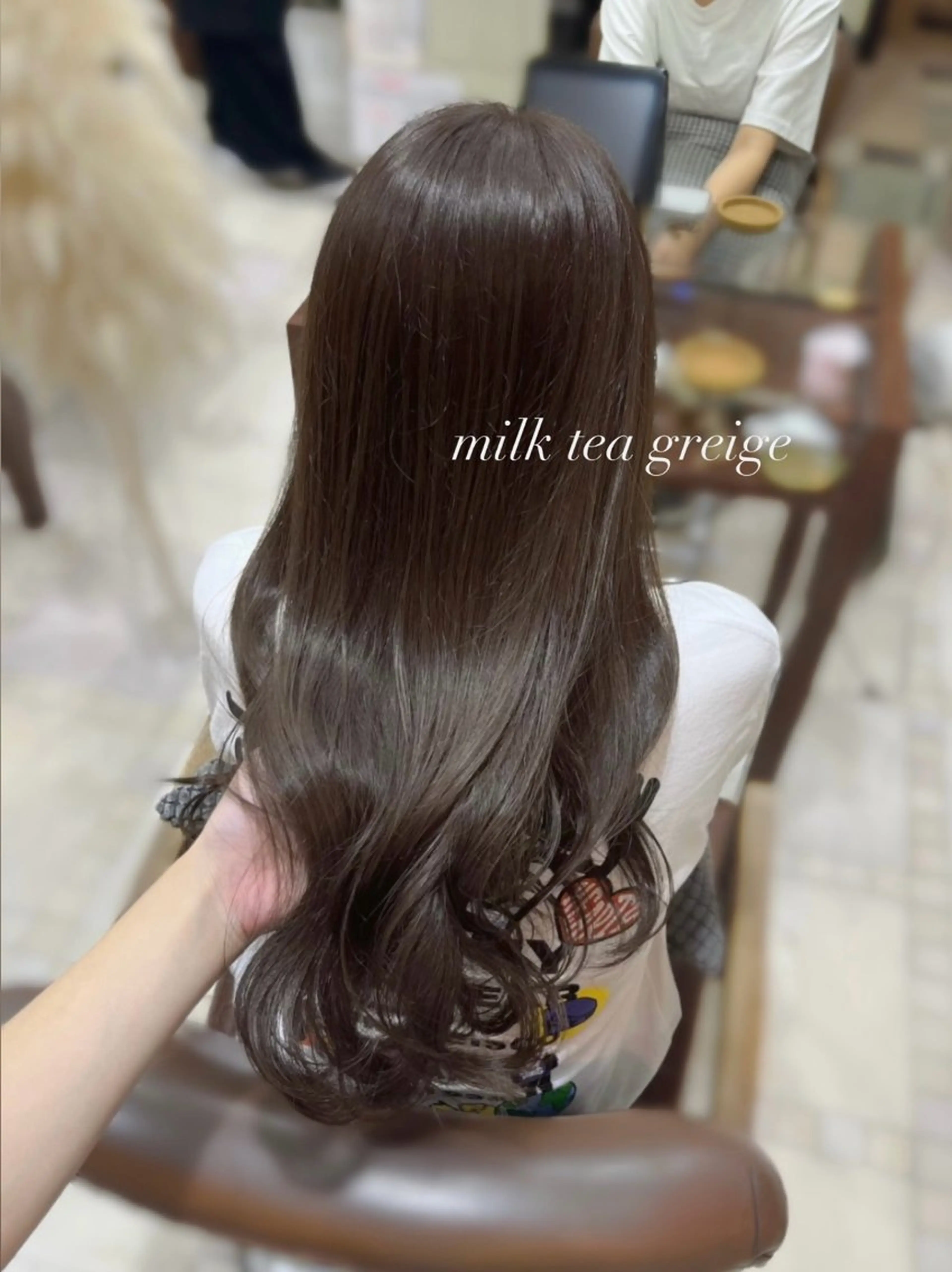 ロング カット ヘアカラー トリートメント 透明感カラー／ 艶感カラー／RAMUのヘアスタイル