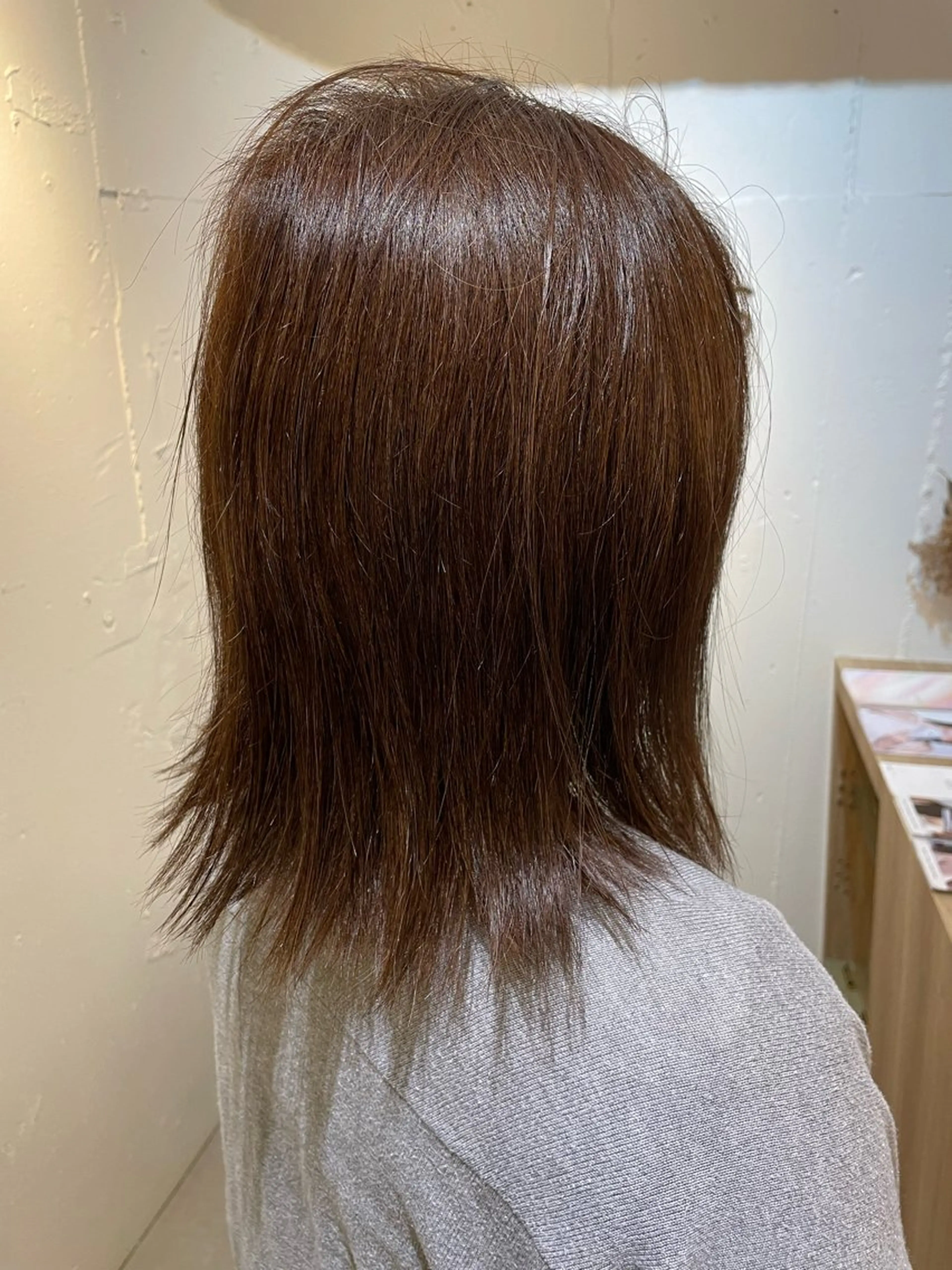 ミディアム カラー ベージュカラー CLAPS 弘明寺店所属・さが るかのヘアスタイル