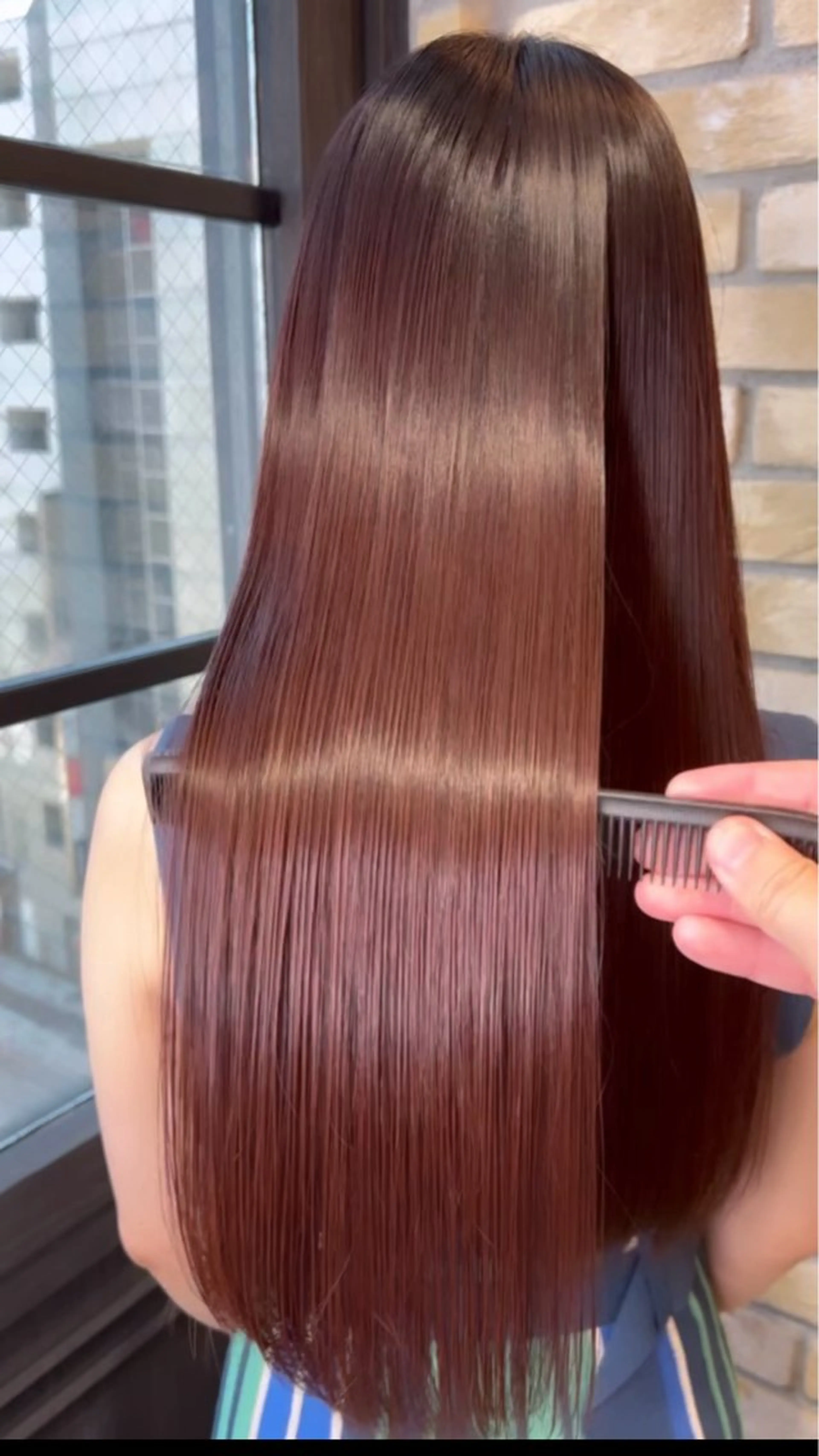 ロング カラー ショートボブ 黒髪 ボブ くせ毛 髪質改善 ナナシ所属・✨髪質改善／縮毛矯正 木村和司✨のヘアスタイル