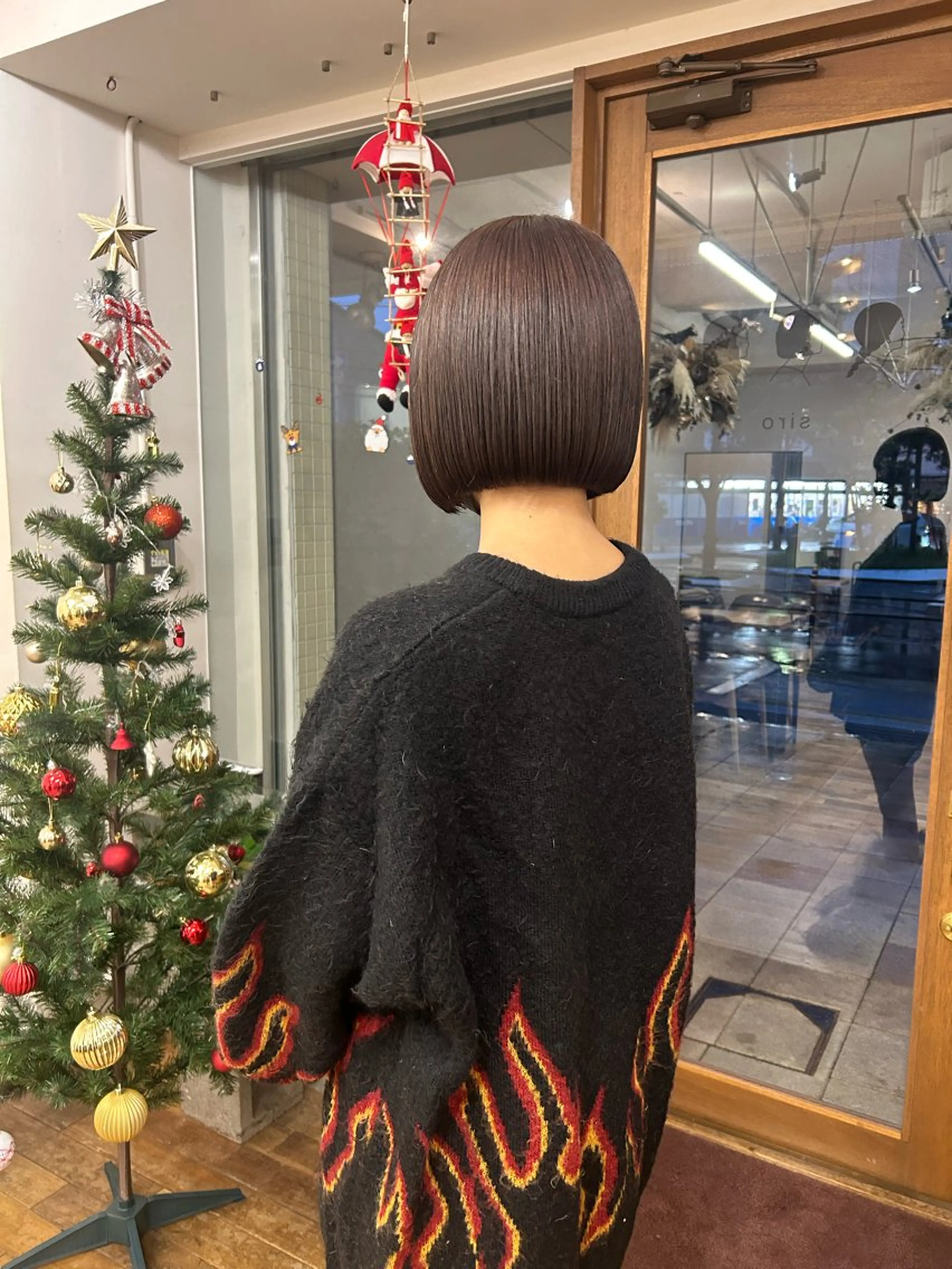 ミディアム ボブ カット ヘアカラー siro所属・透明感カラー/ボブ/ siro meruのヘアスタイル