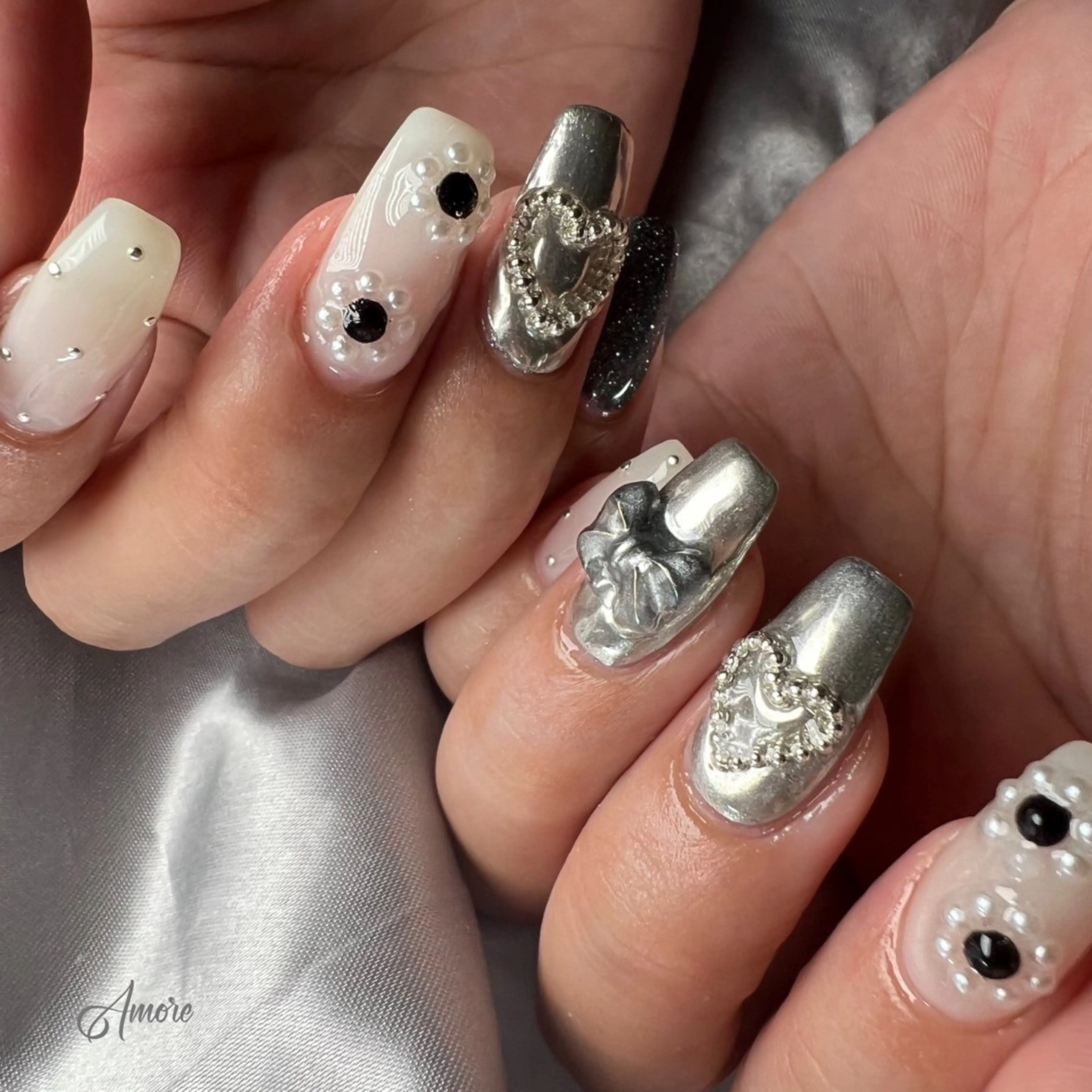 ネイル ジェルネイル 韓国ネイル パラジェル You kyehwaのネイルデザイン