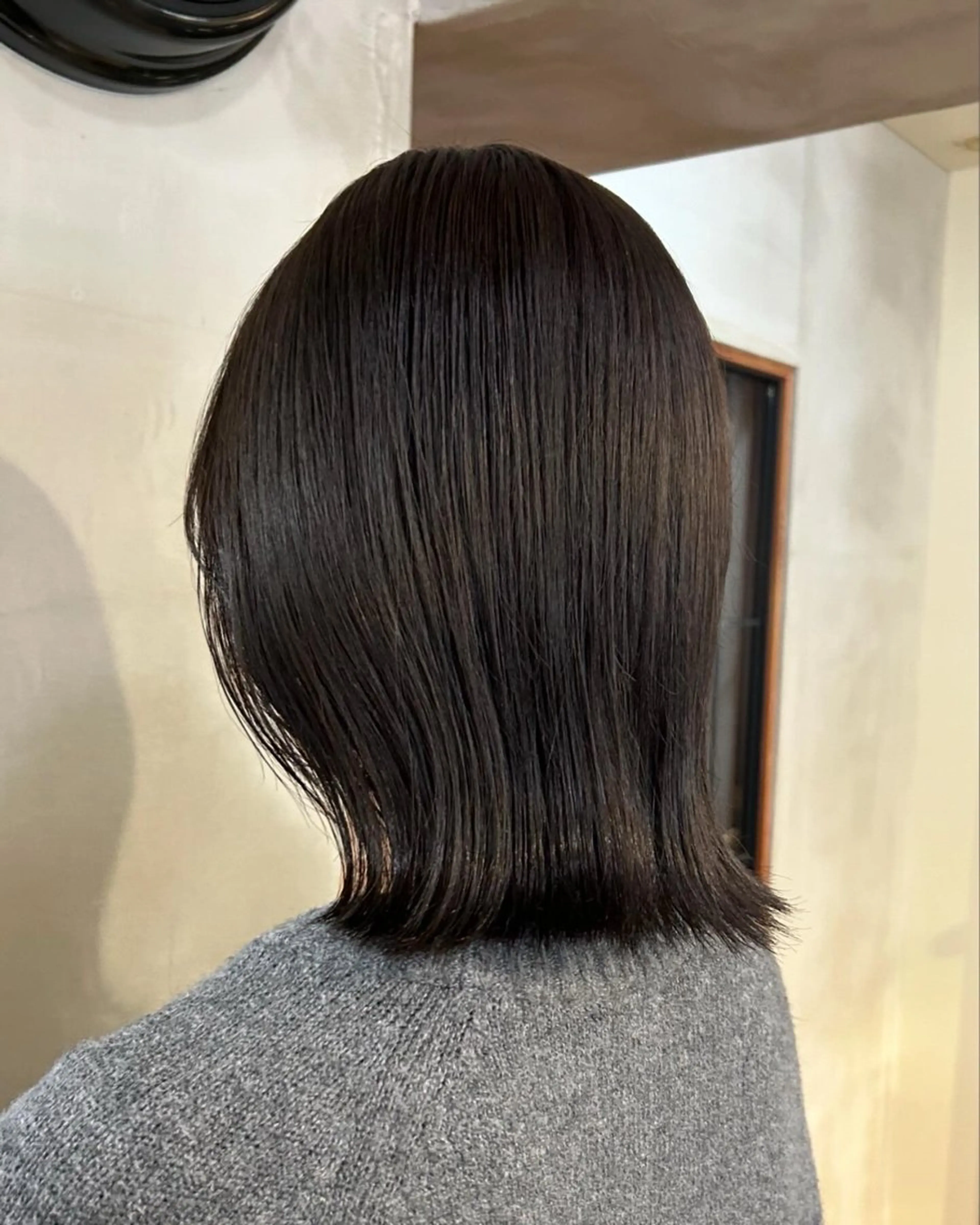 ミディアム カラー グレージュ きよまつ みさきのヘアスタイル