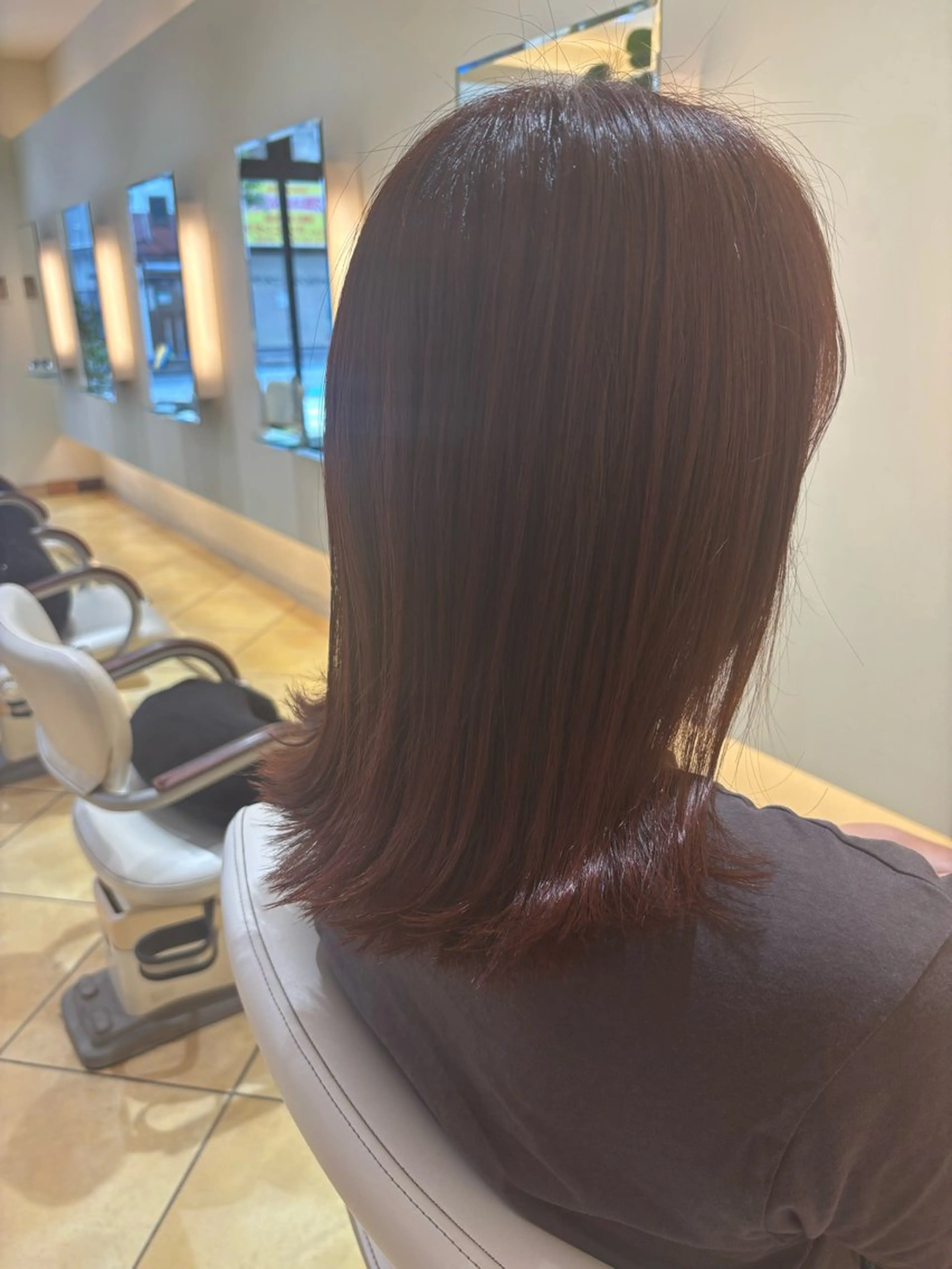 セミロング 村上 俊輔のヘアスタイル