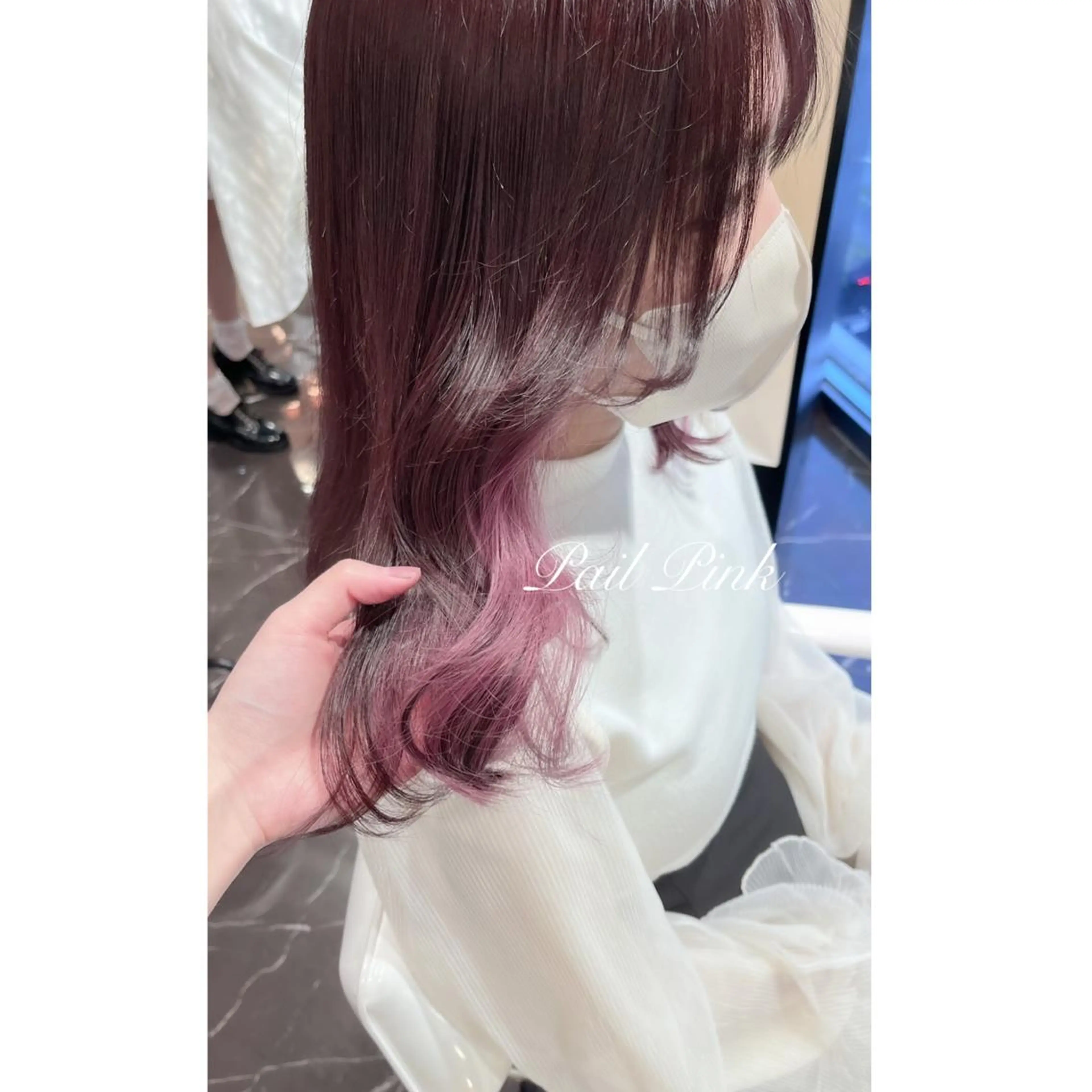 セミロング カラー ブリーチ ヘアカラー LOTTA CUCCI所属・miyu /トレンド カラー×艶髪のヘアスタイル