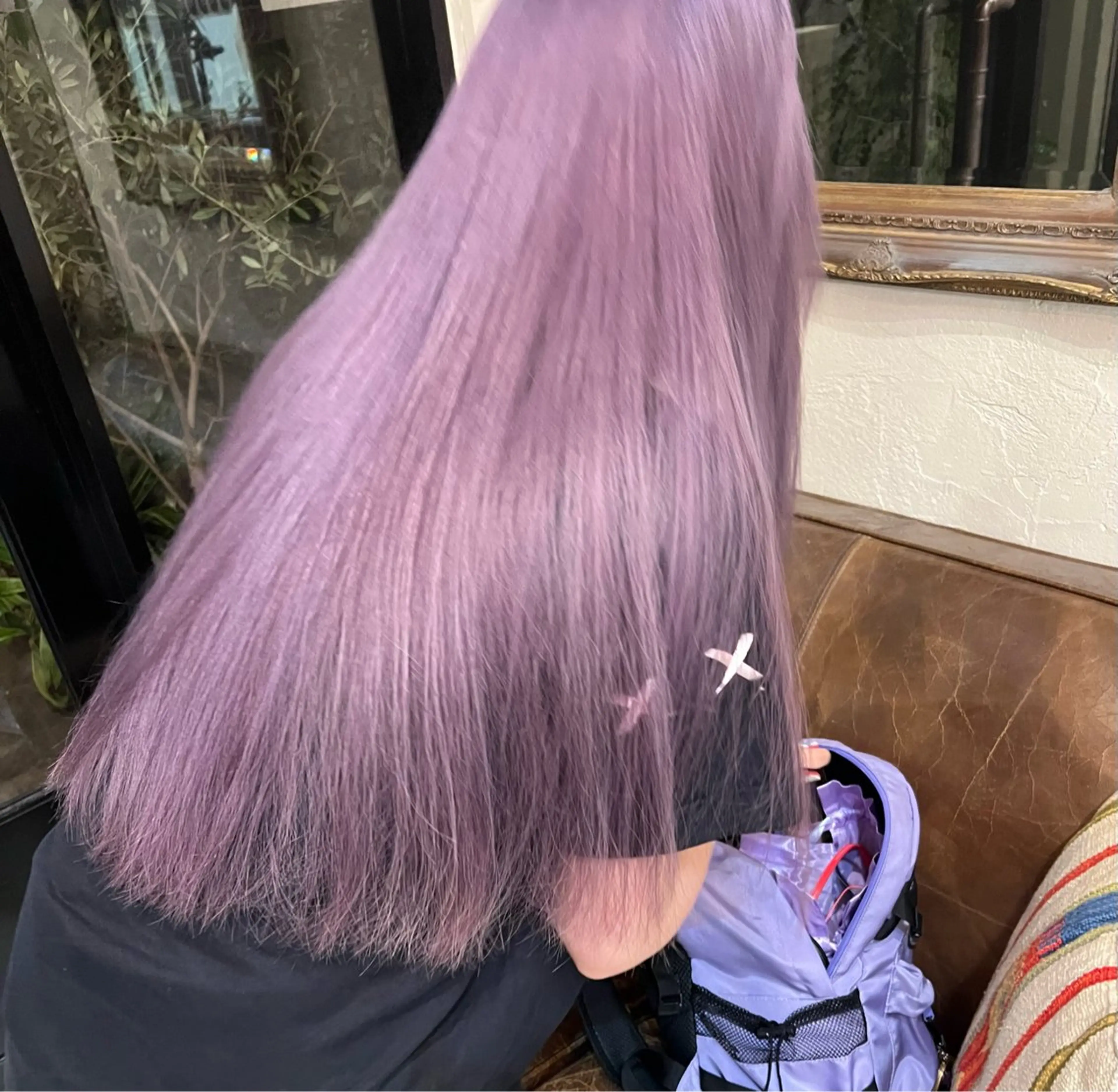 ロング カラー ブリーチ ケアブリーチ ダブルカラー 吉川 陽菜のヘアスタイル