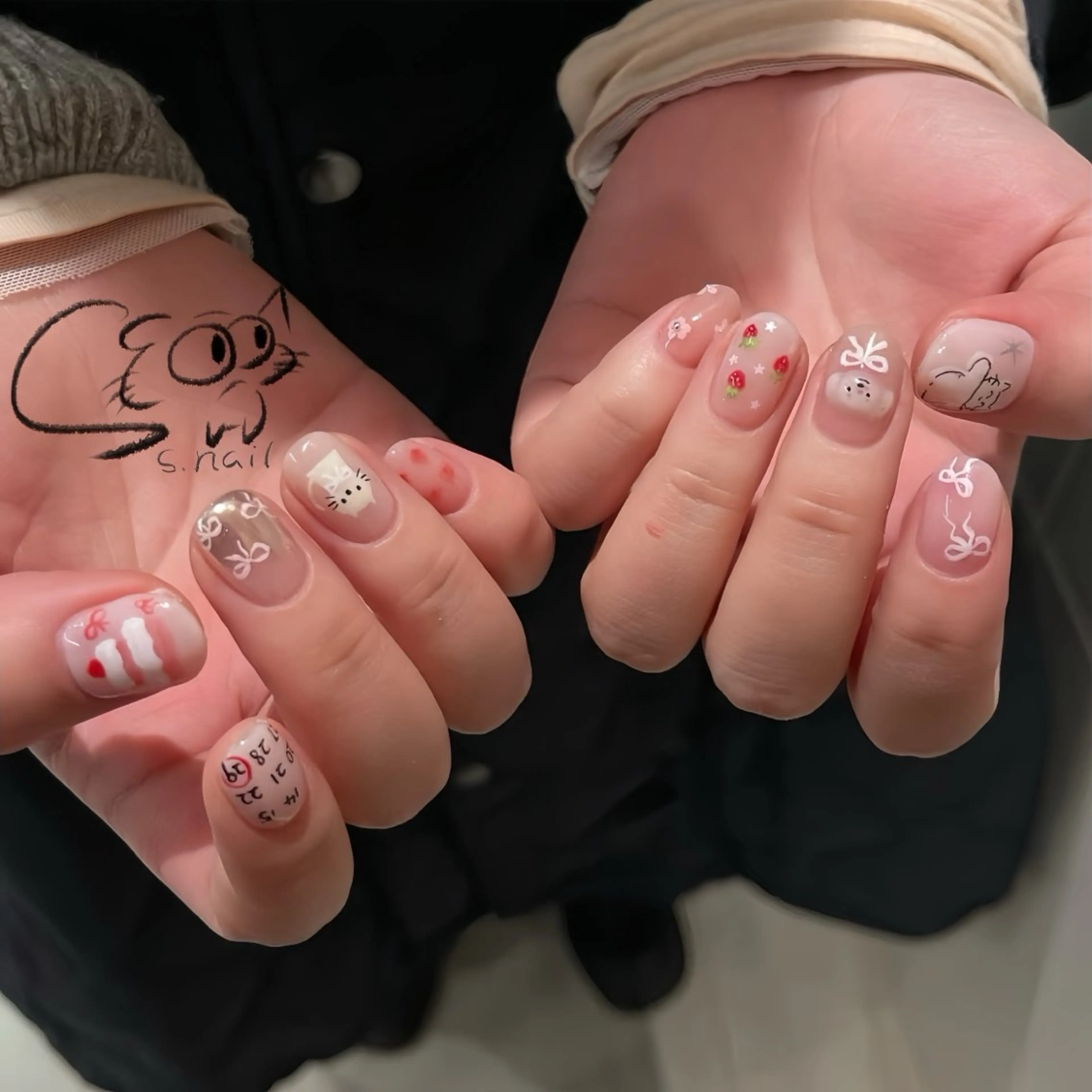 ネイル アートネイル チークネイル フレンチネイル グラデーション マグネットネイル ハンドネイル S.nail所属・S.nail _のネイルデザイン