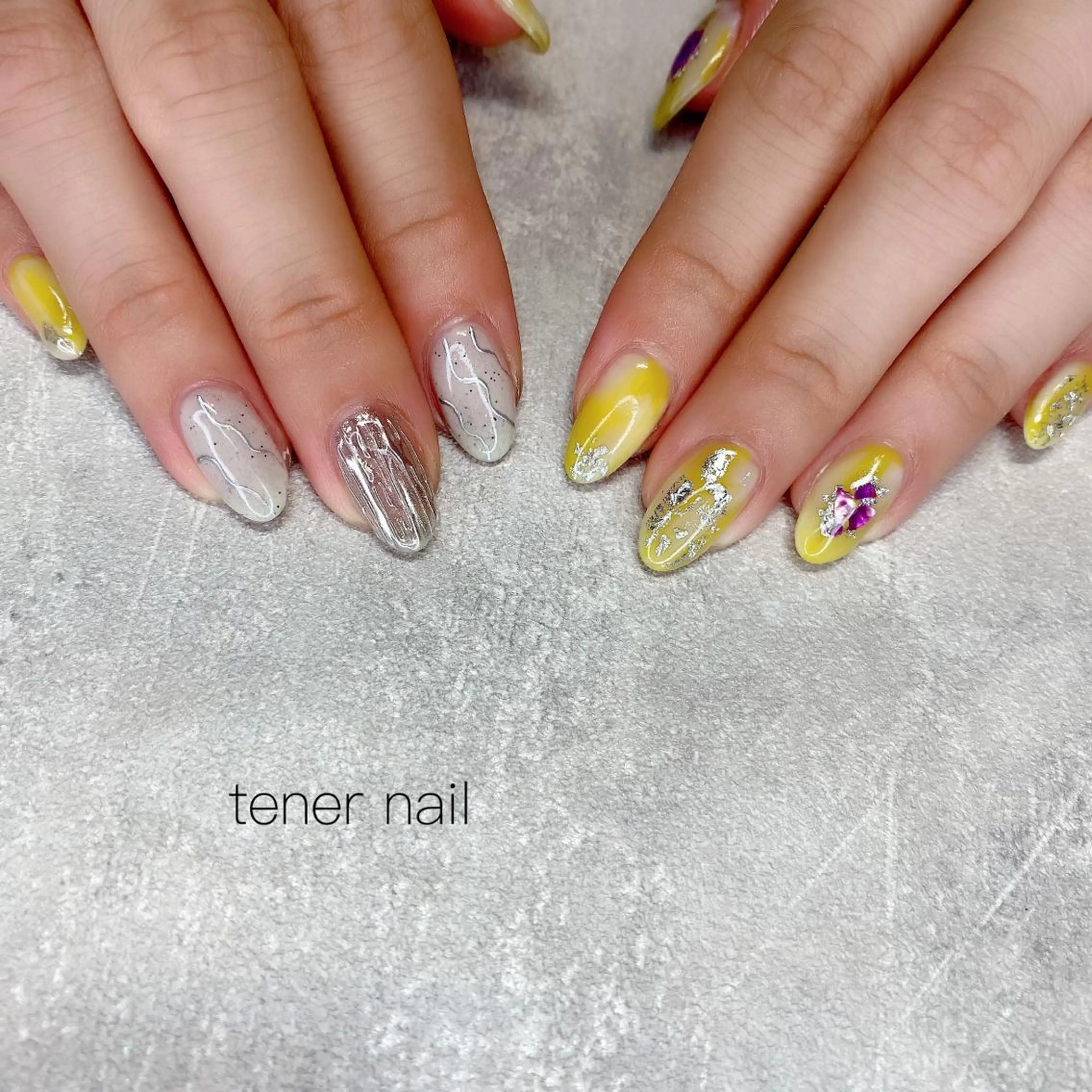 ネイル 黄色 tener  nail  テネルネイル所属・テネルネイル tener nailのネイルデザイン