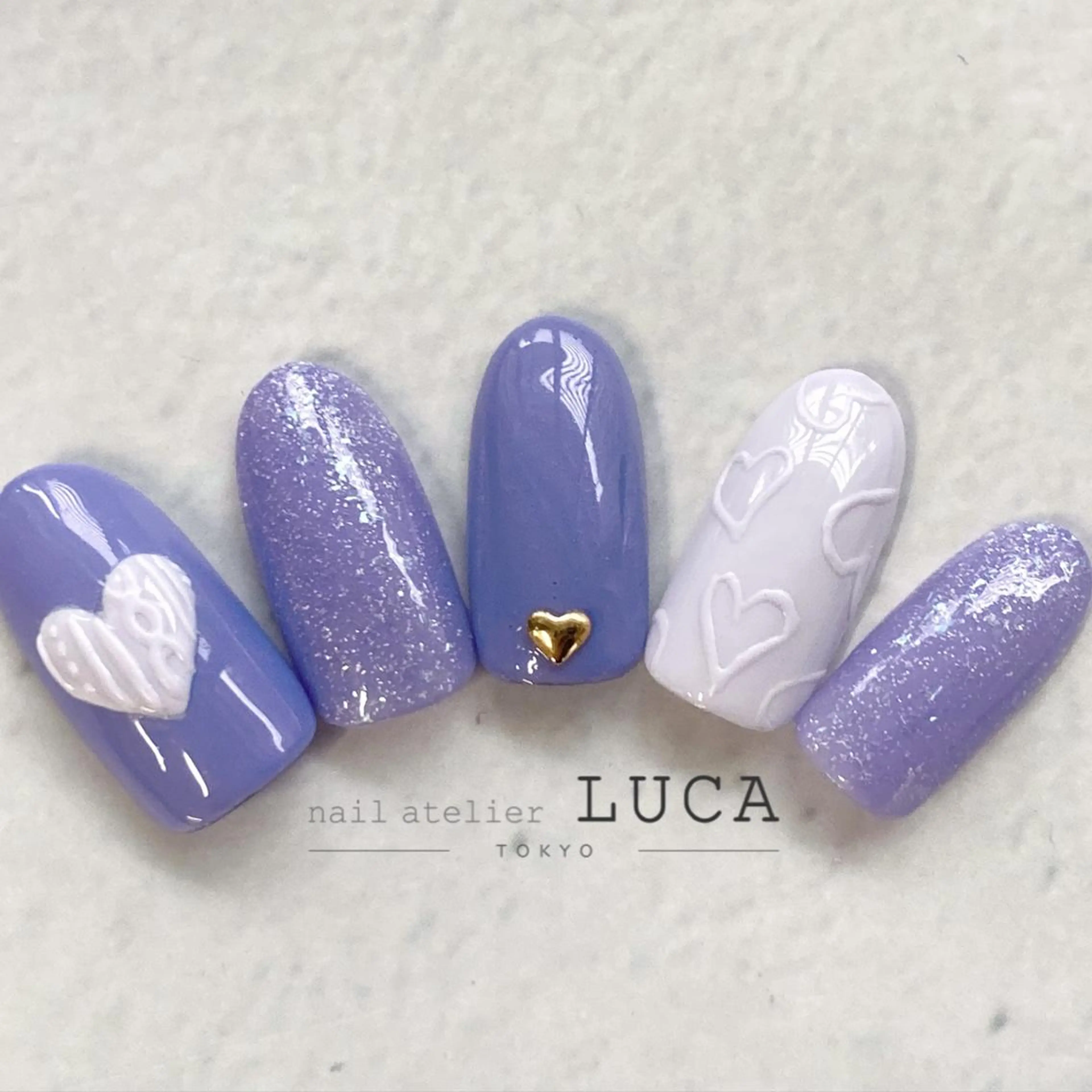 ネイル アートネイル オーロラネイル クリアネイル 長さ出し フットネイル ハンドネイル ネイルアトリエルカ スタッフのネイルデザイン