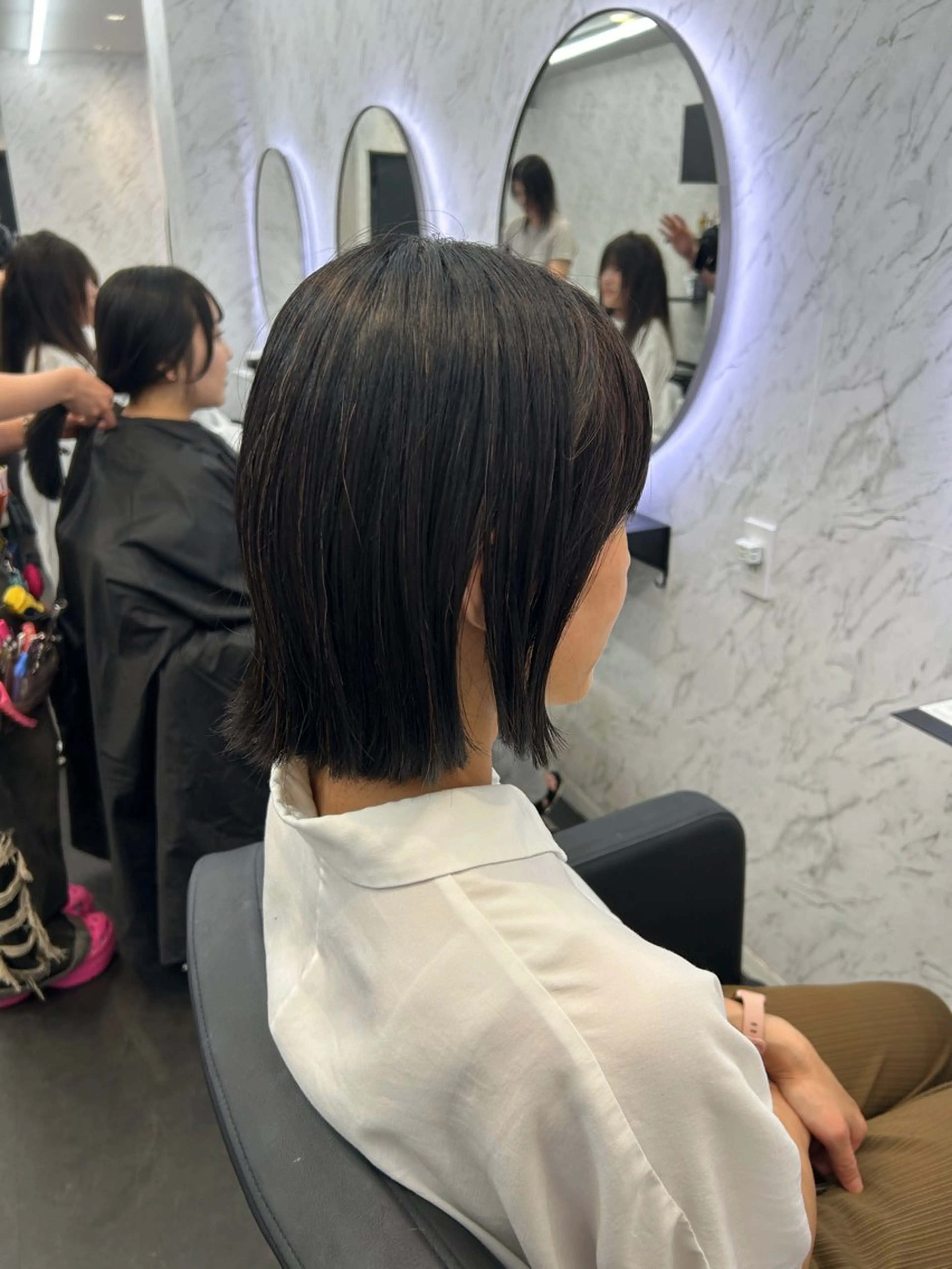 ショート ボブ カット 韓国艶カラー 🇰🇷💎MIUのヘアスタイル