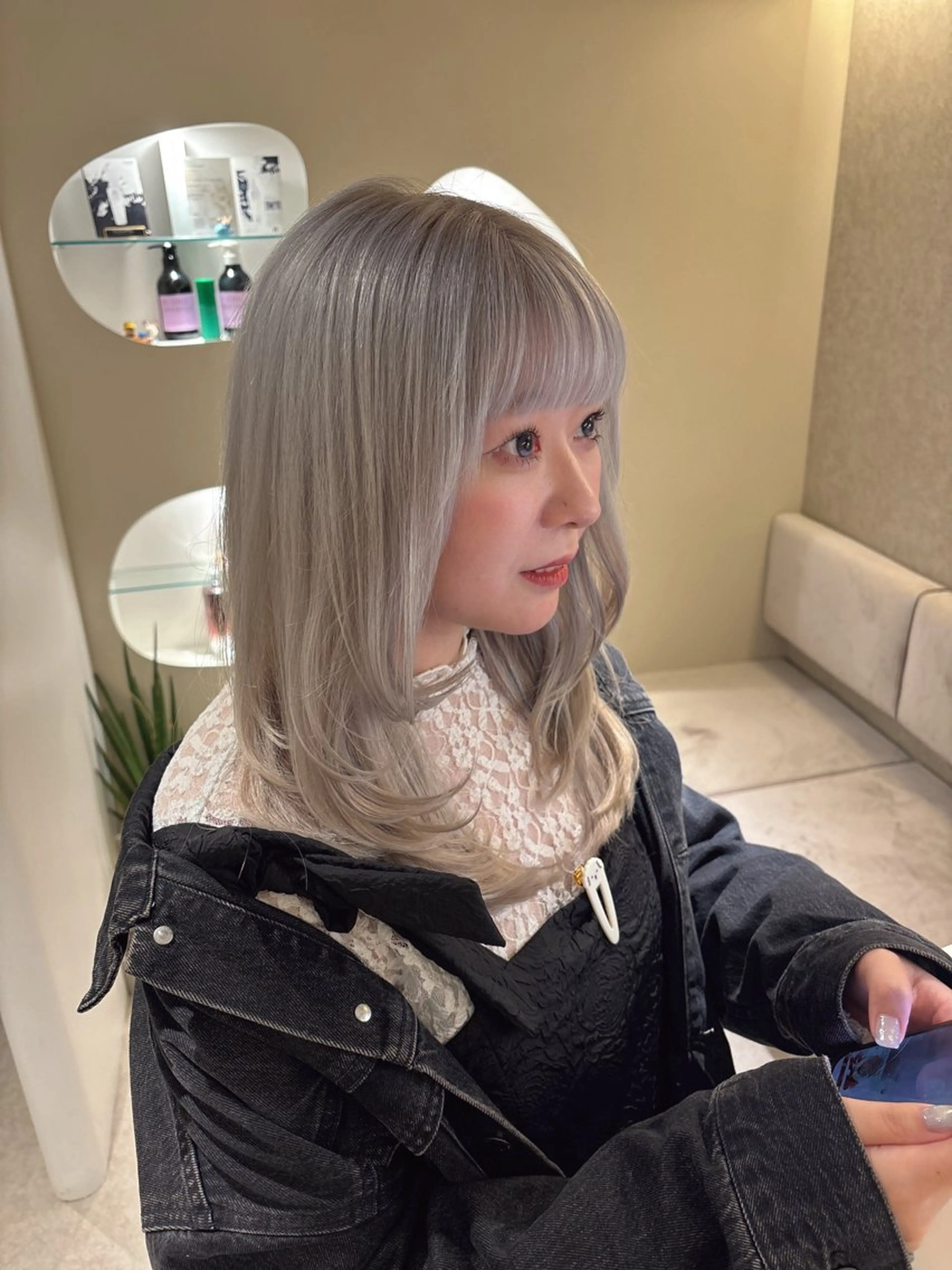 ロング カラー カット ヘアカラー ノンダメージサロンBonheur銀座並木通り店所属・ULTOWA/銀座 ERIのヘアスタイル