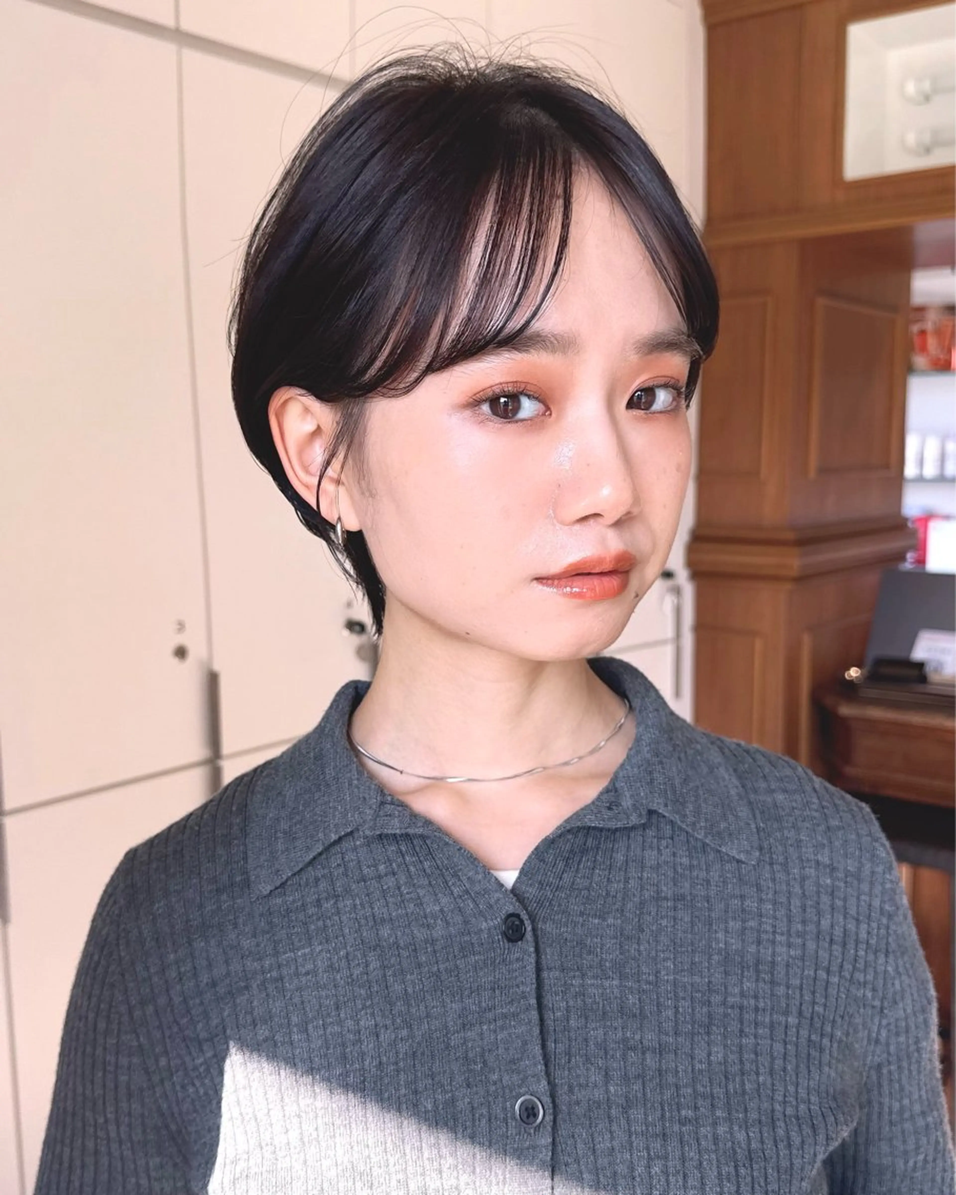 ショート カラー ショートボブ 丸みショート ボブ 似合わせカット ショートヘア カット ヘアカラー トリートメント 原宿ショート/ボブ/ パーマ🪷Akinaのヘアスタイル