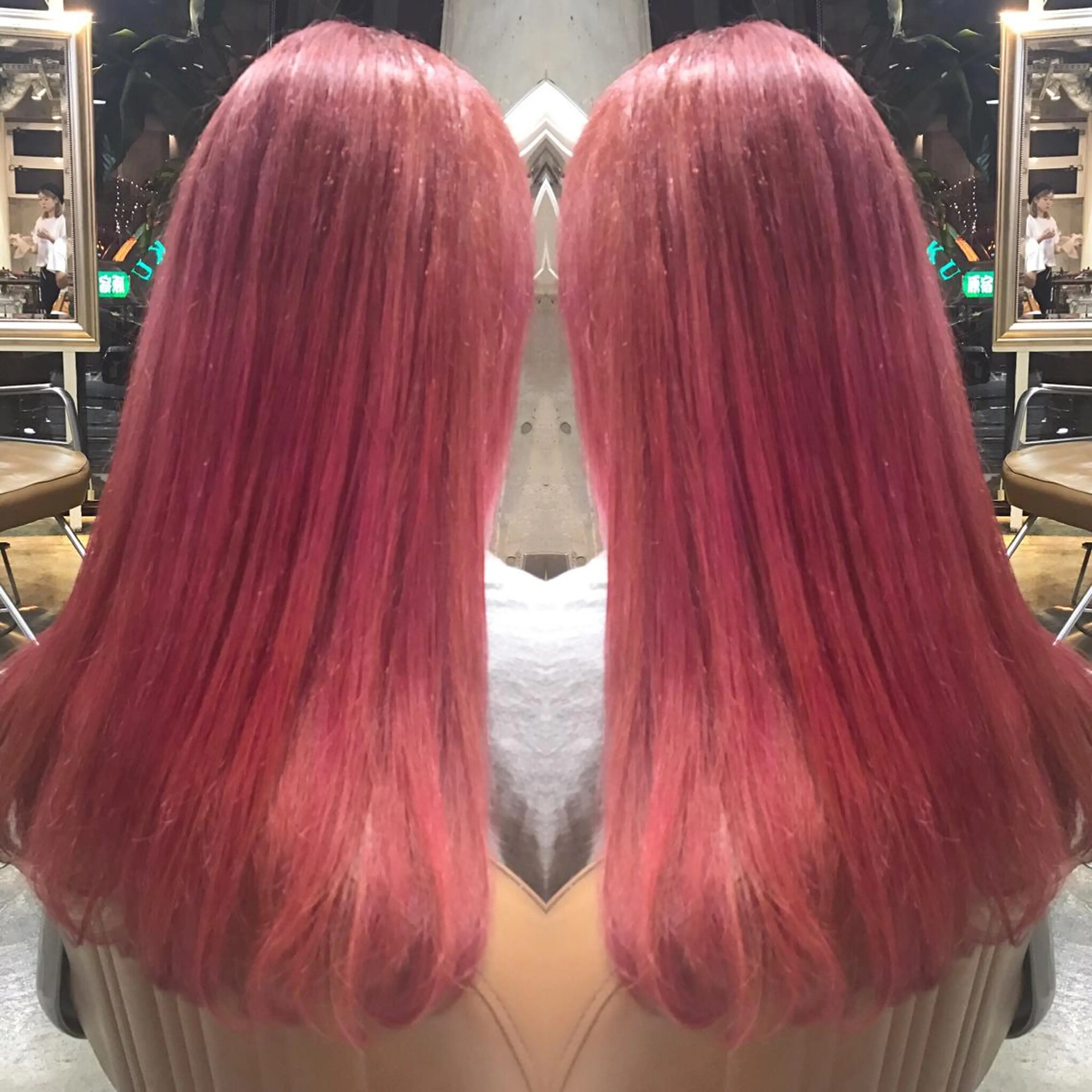 ロング カラー パーマ ヘアアレンジ メンズ キッズ ネイル マツエク・マツパ サロンドミルク 原宿のヘアスタイル