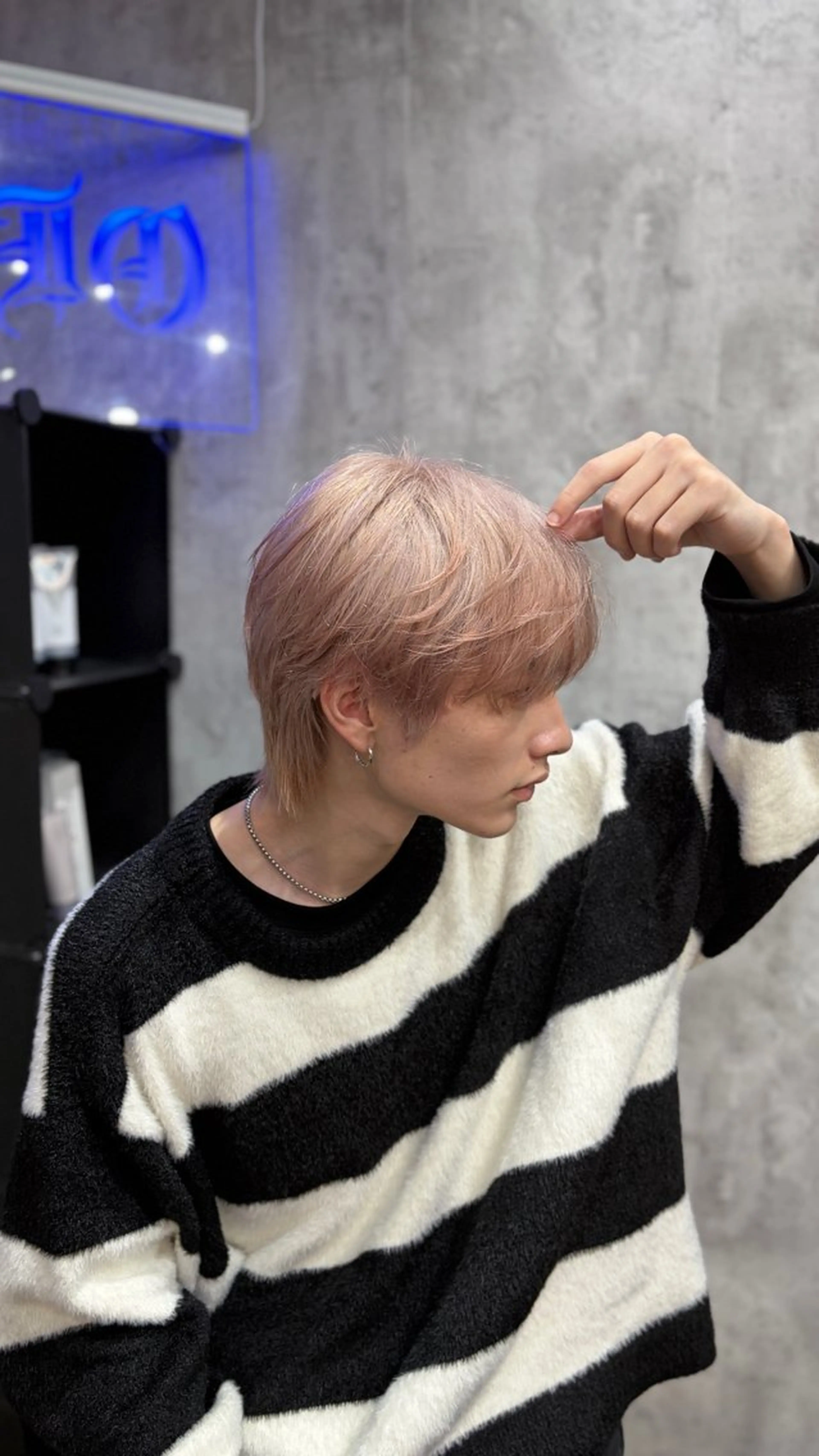 ミディアム カラー メンズ 🦄カイ/メンズ 韓国ヘア/メイク🦄のヘアスタイル