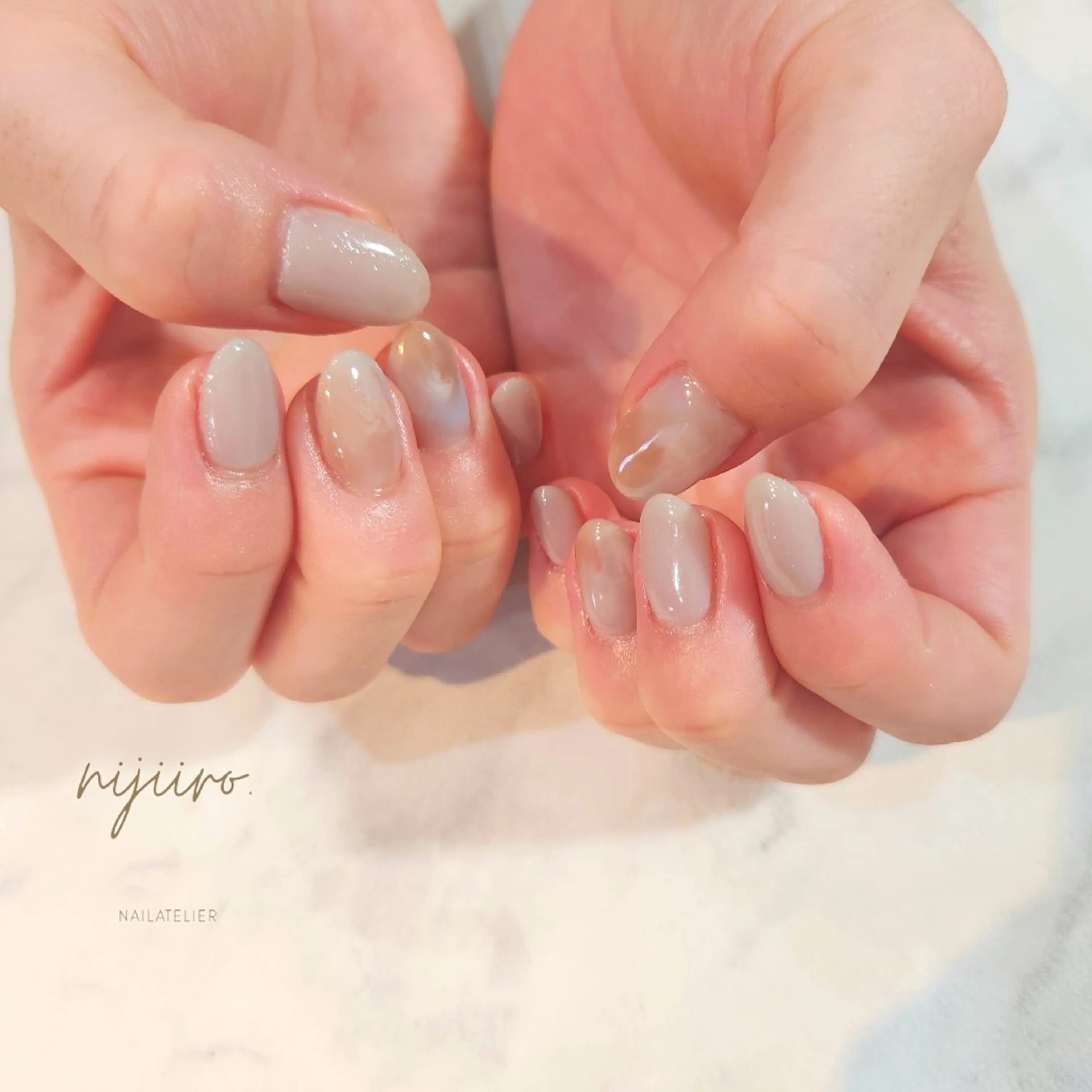 ネイル ハンドネイル nailatelier nijiiro.所属・nijiiro🌈 サトウのネイルデザイン
