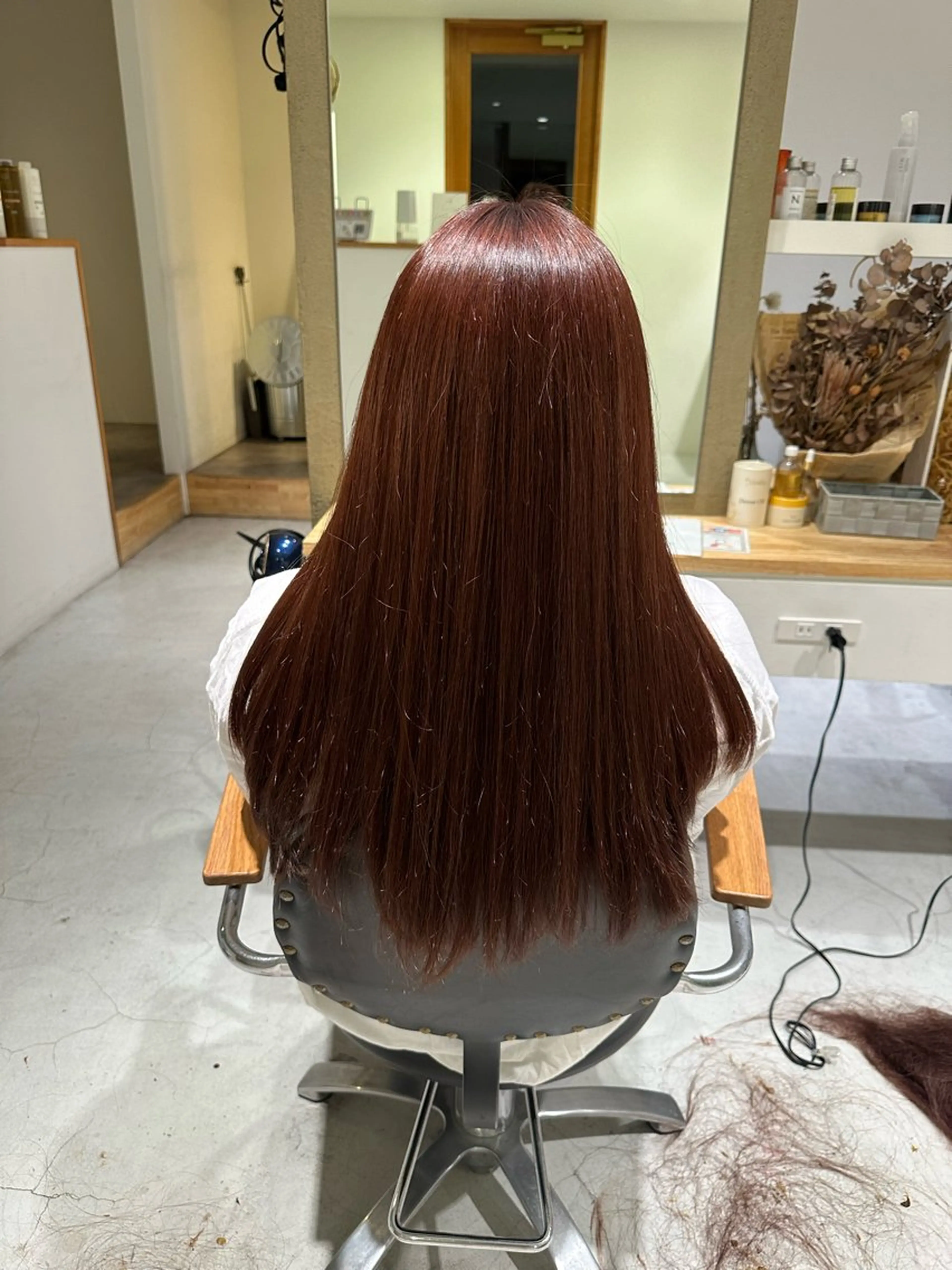 セミロング 髪質改善 トリートメント レイヤー/蟹江/ くすみカラー/川口のヘアスタイル