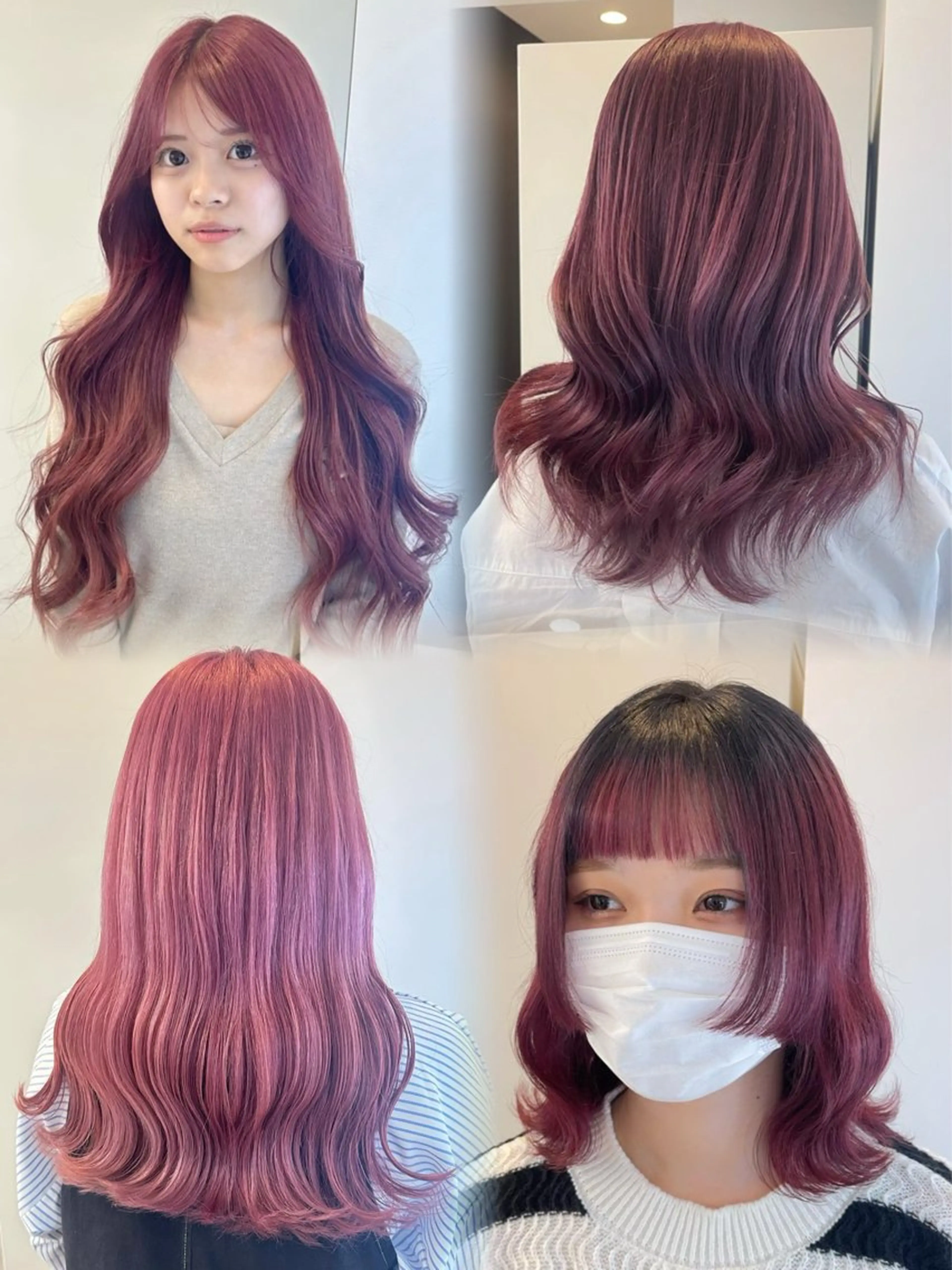 セミロング カラー ブリーチ ケアブリーチ ダブルカラー ハイトーンカラー ピンクカラー ヘアカラー トリートメント salowin原宿iori所属・💋ハイトーンデザイ ンヘア💋A'nyuのヘアスタイル