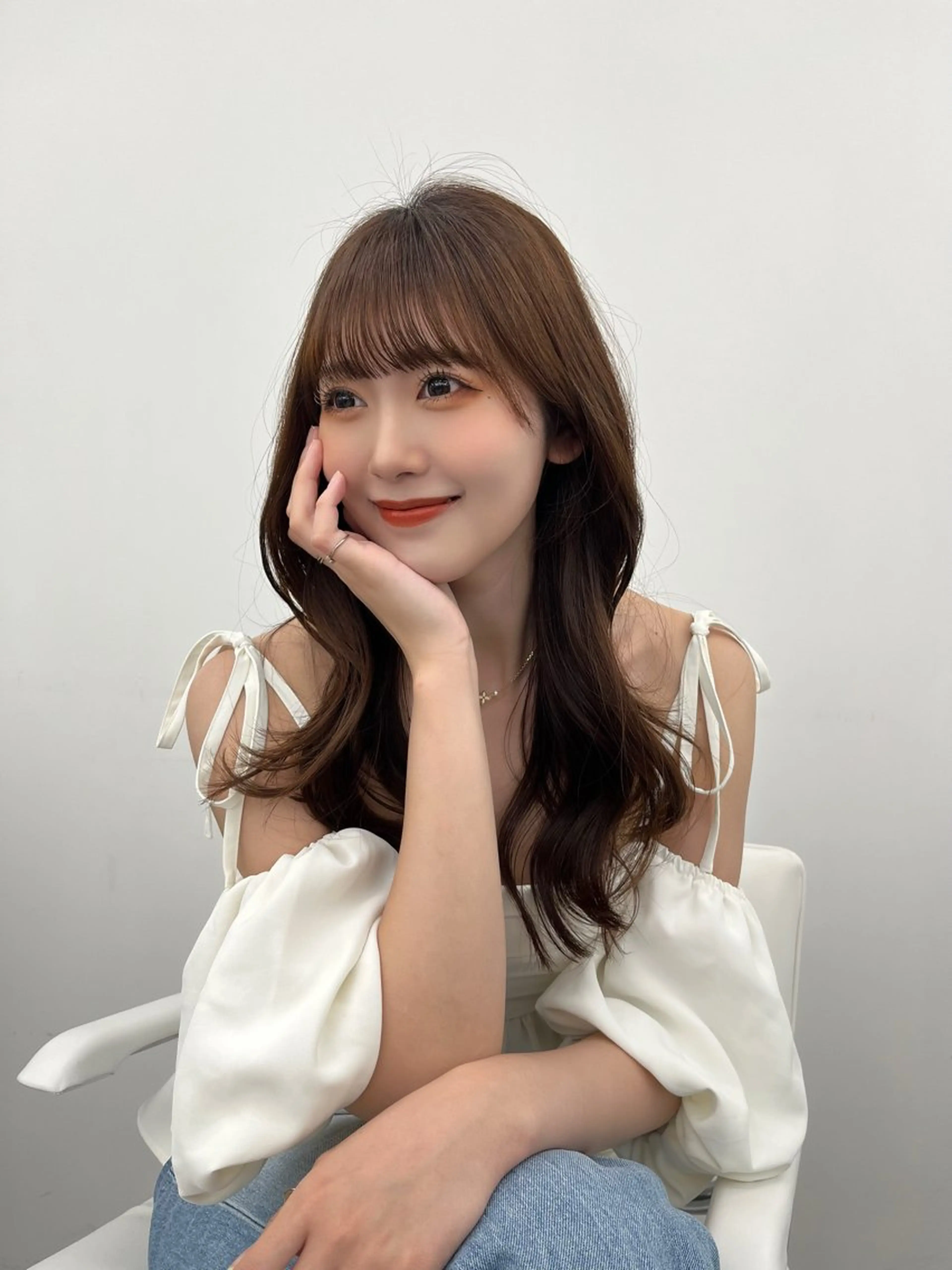 ロング カラー レイヤーカット顔周り /アレンジ伊藤彪真のヘアスタイル