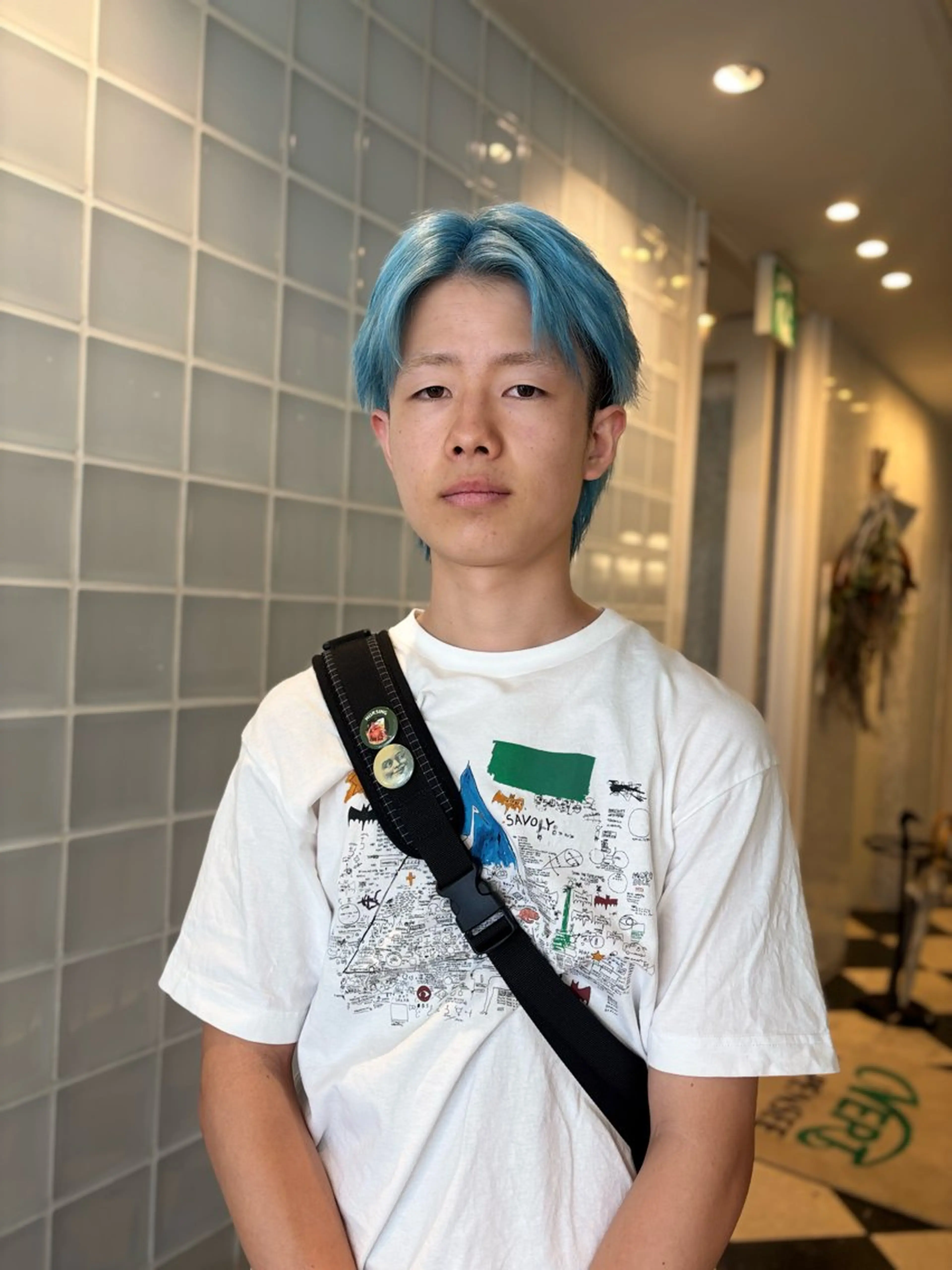 ミディアム カラー メンズ カット ヘアカラー トリートメント メンズパーマ/ブリー チ/motokiのヘアスタイル