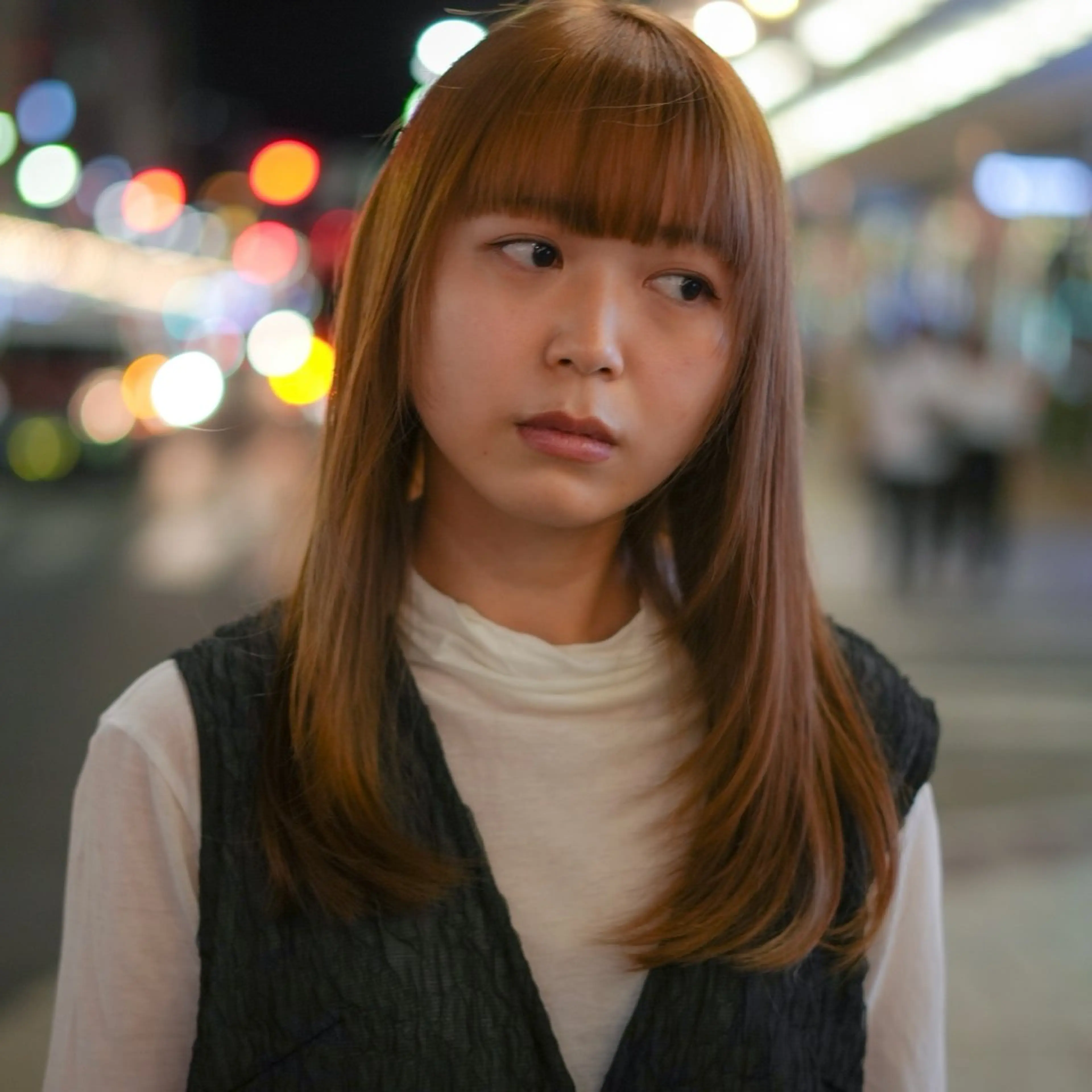 セミロング カラー ボブ 顔まわりレイヤー 顔周りカット 髪質改善 レイヤーカット カット ヘアカラー トリートメント 【nui 茨木】 🫧清水優🫧のヘアスタイル