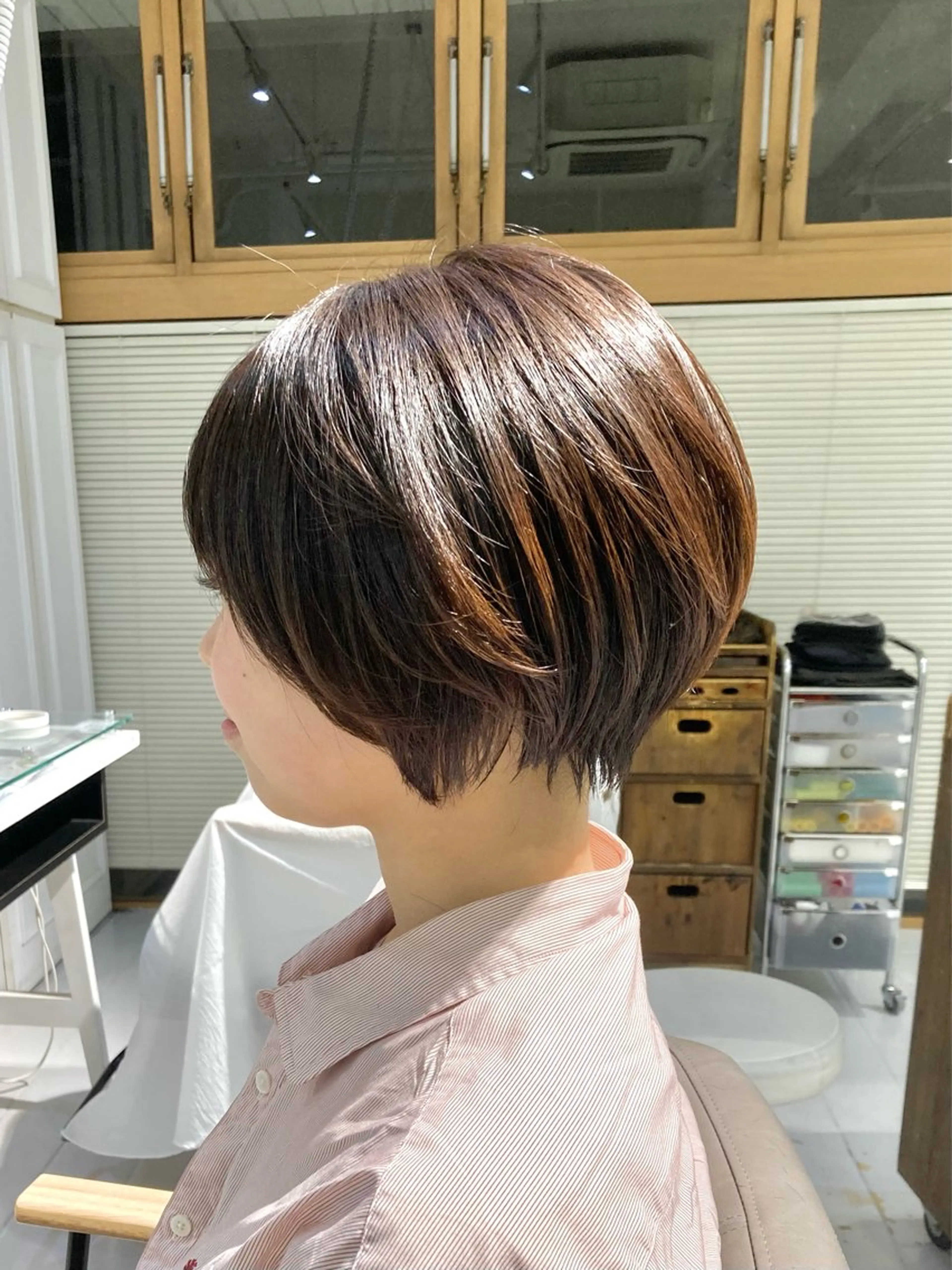 ショート カラー カット ヘアカラー トリートメント 🫧ゆうき🪽 髪質改善/ハイライトのヘアスタイル