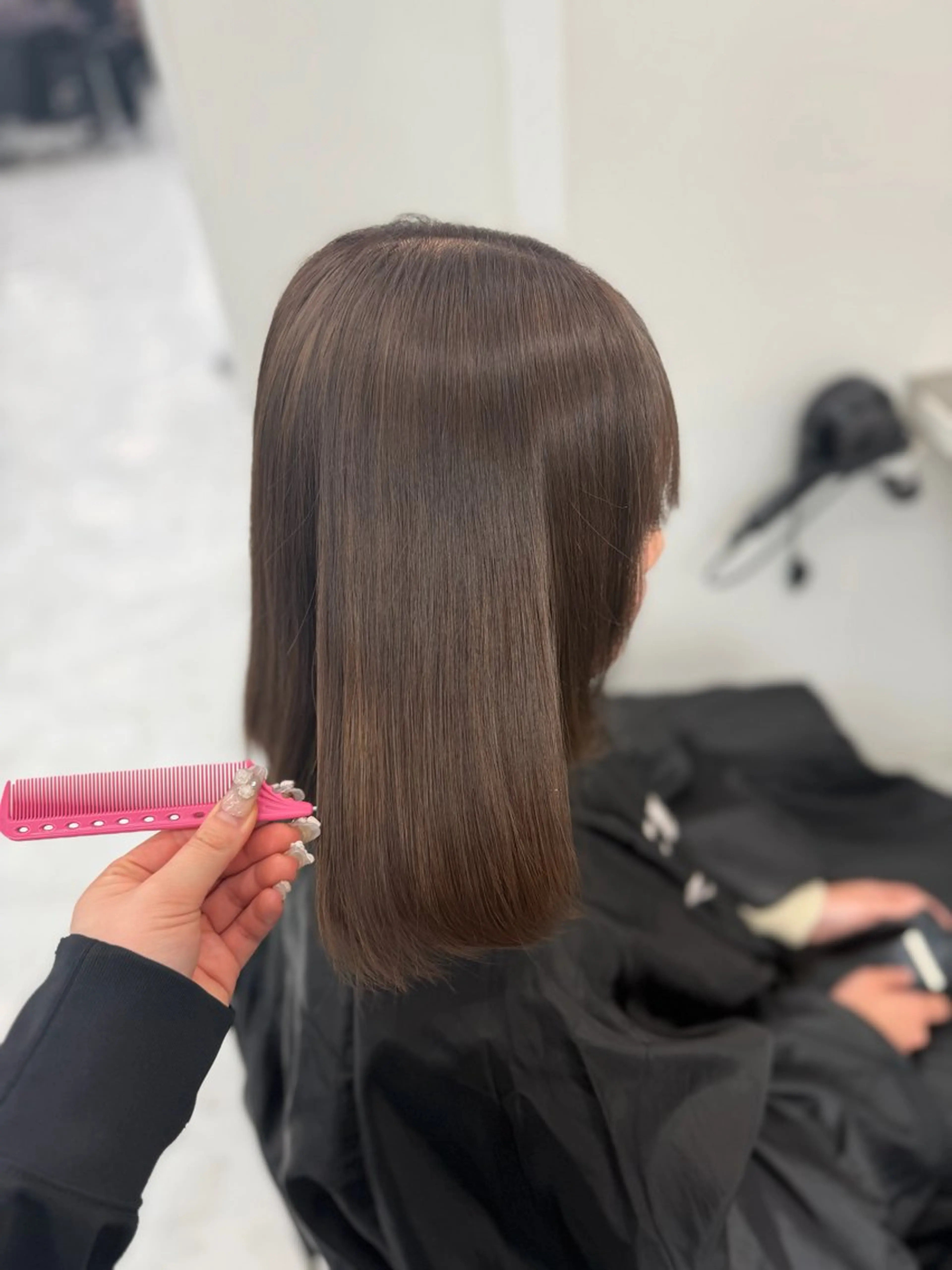 カラー カット ヘアカラー 透ける透明感カラー 🤍anju🎀のヘアスタイル