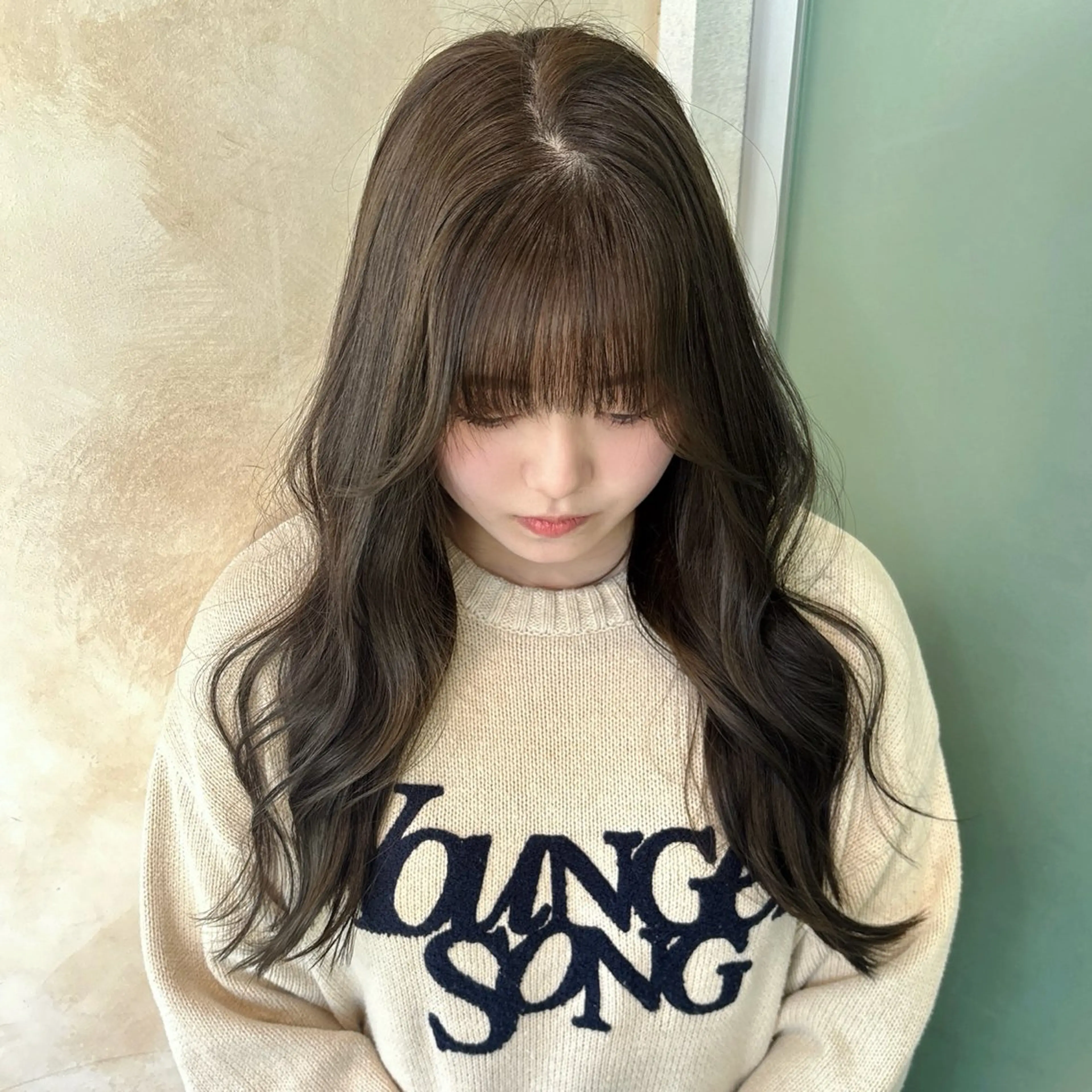 ロング カット ヘアカラー トリートメント 滋賀でレイヤーなら |吉村 友輝のヘアスタイル