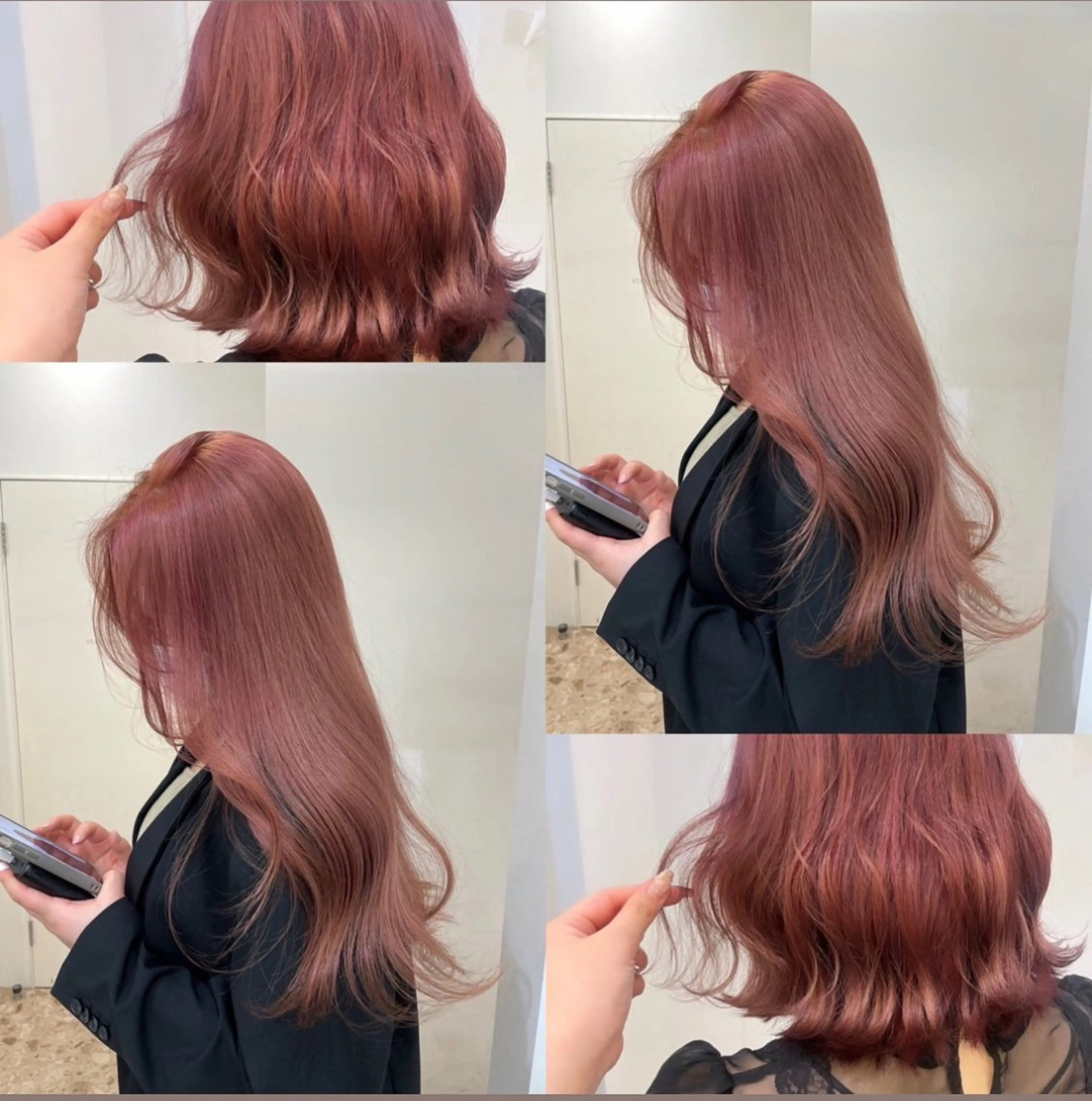 カラー ブリーチ ブラウンカラー ラベンダーカラー ブリーチなしカラー ピンクカラー メンズカット/眉カッ ト/ブリーチ/シオリのヘアスタイル