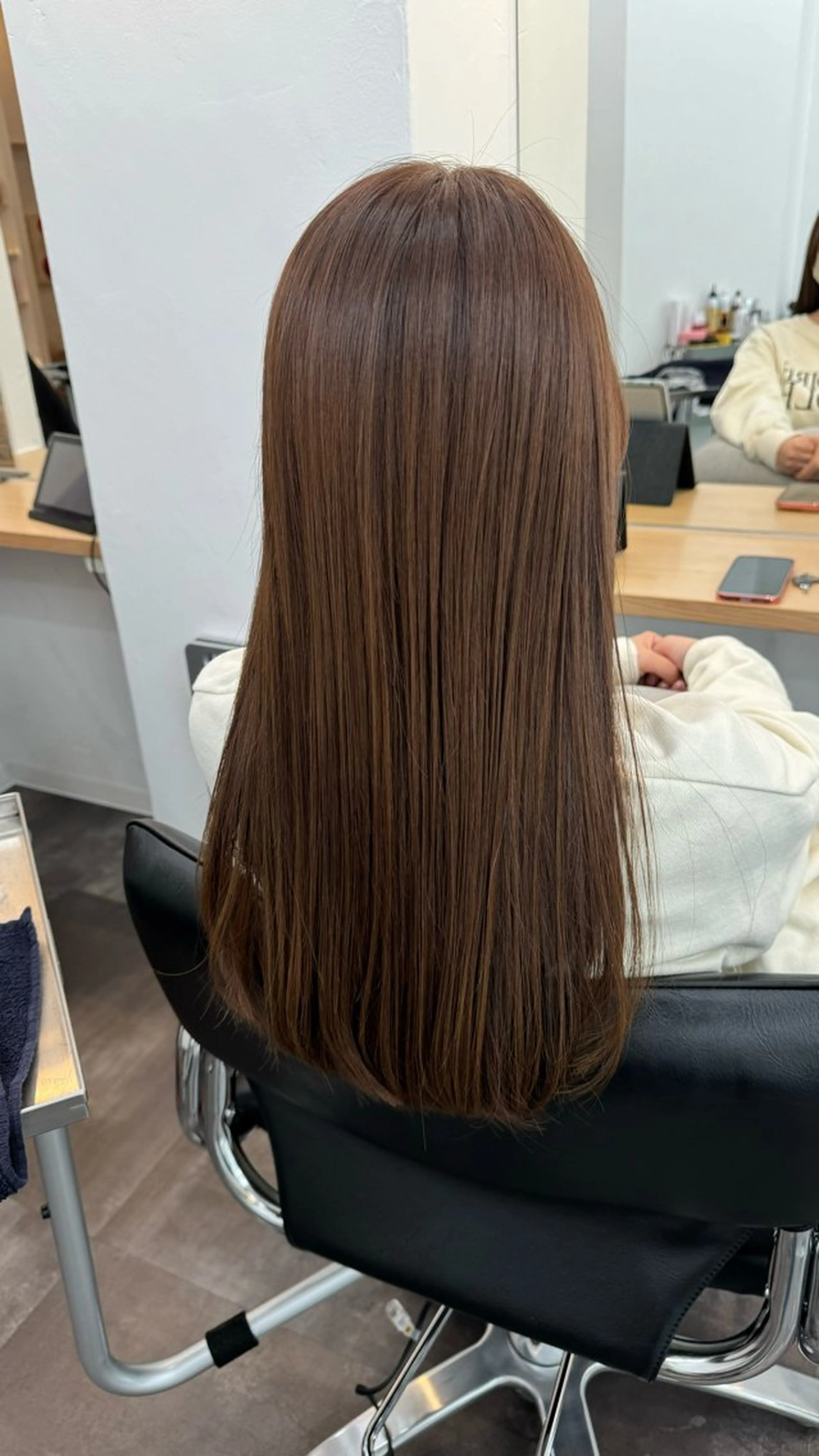 ロング カラー カット ヘアカラー トリートメント WISTERIA P LUS1 ikumiのヘアスタイル