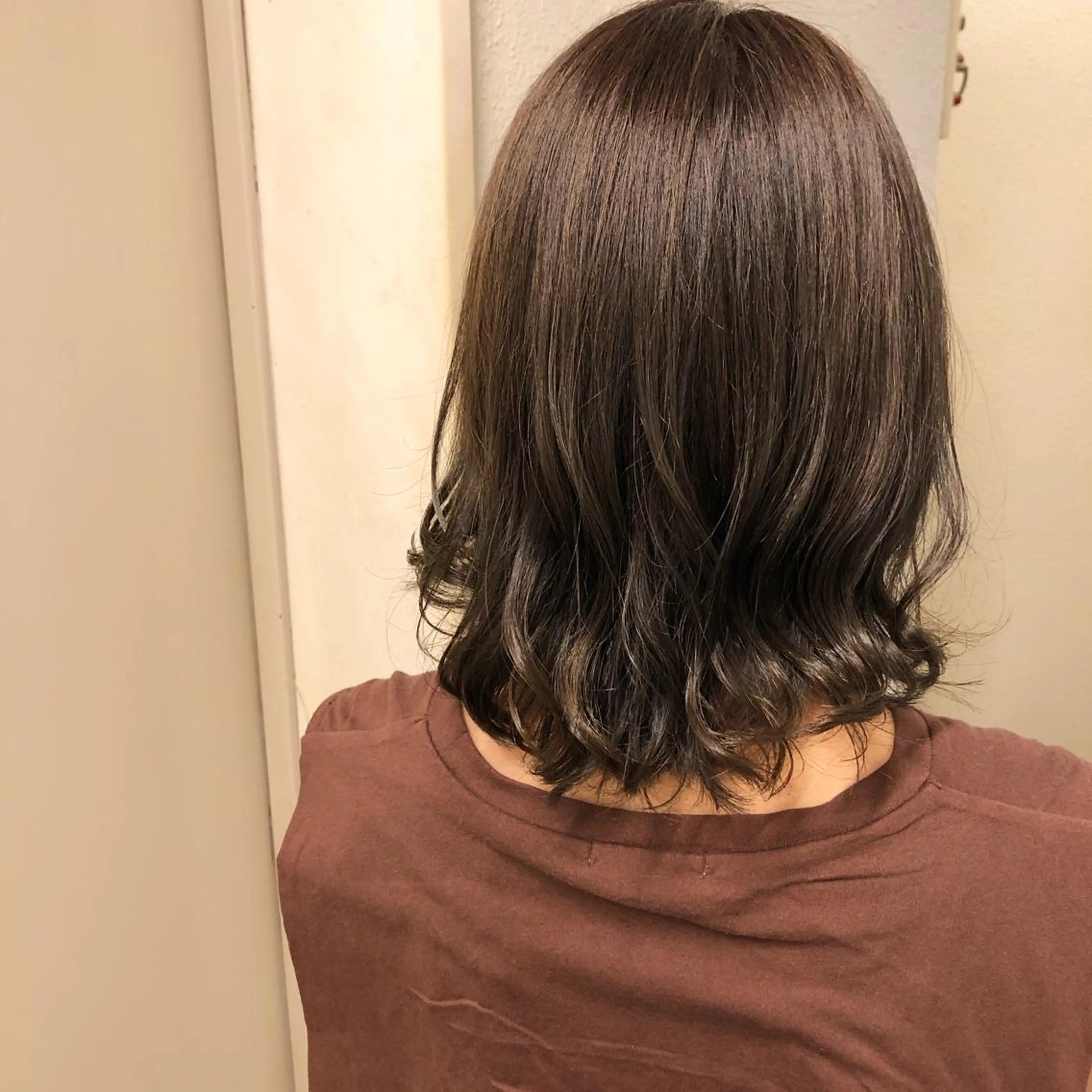 ミディアム カラー アディクシーカラー ベージュカラー カット ヘアカラー 松田 和樹のヘアスタイル