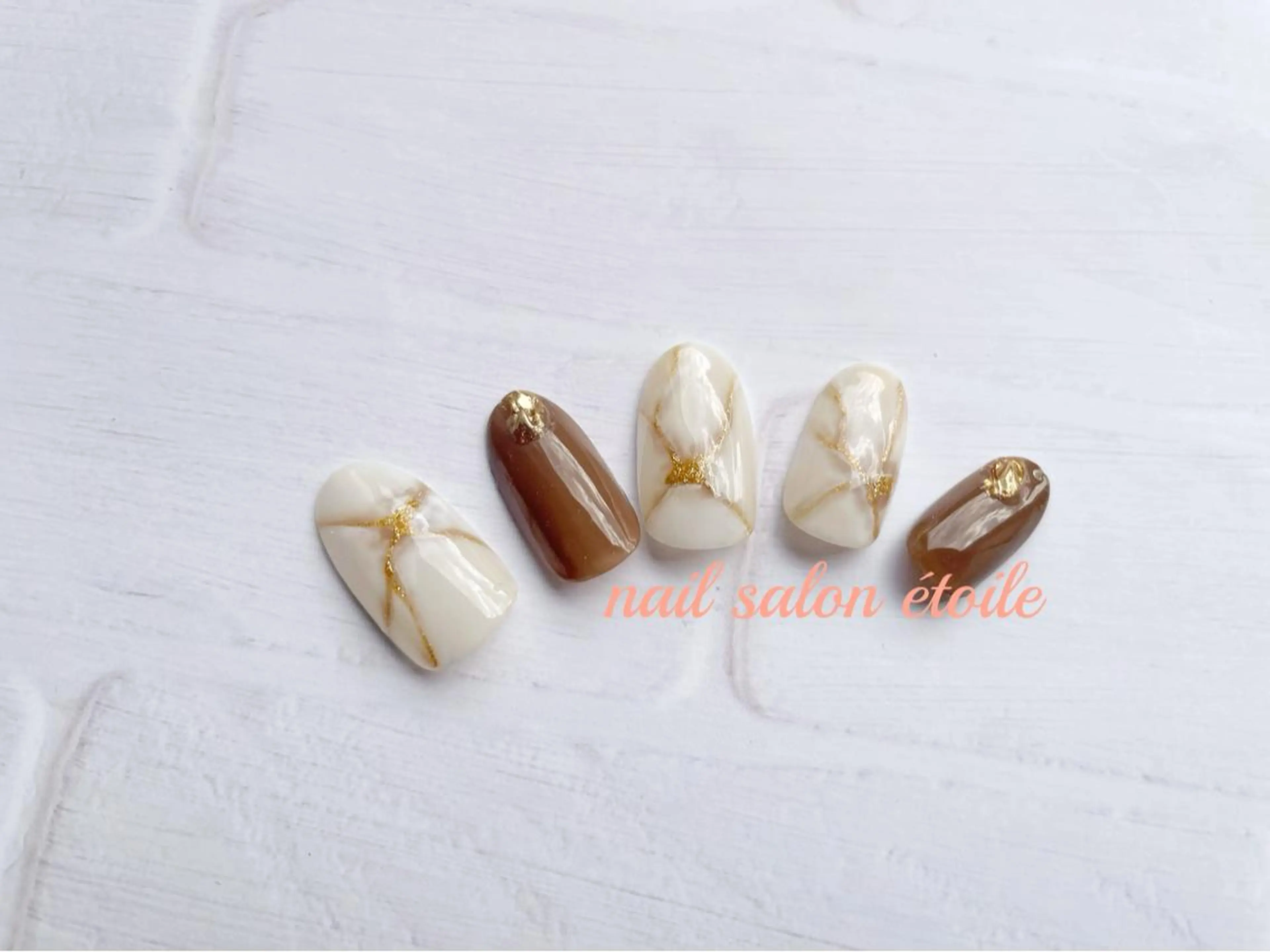 ネイル ジェルネイル 大理石ネイル(マーブル) オフィスネイル ハンドネイル nail salon étoileのネイルデザイン